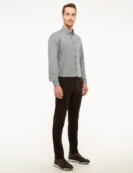 Kahverengi Slim Fit Chino Pantolon - 50210072052