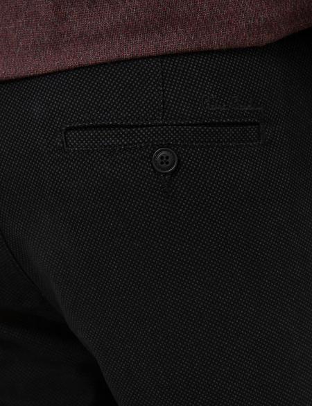 Siyah Slim Fit Chino Pantolon - 50210072074