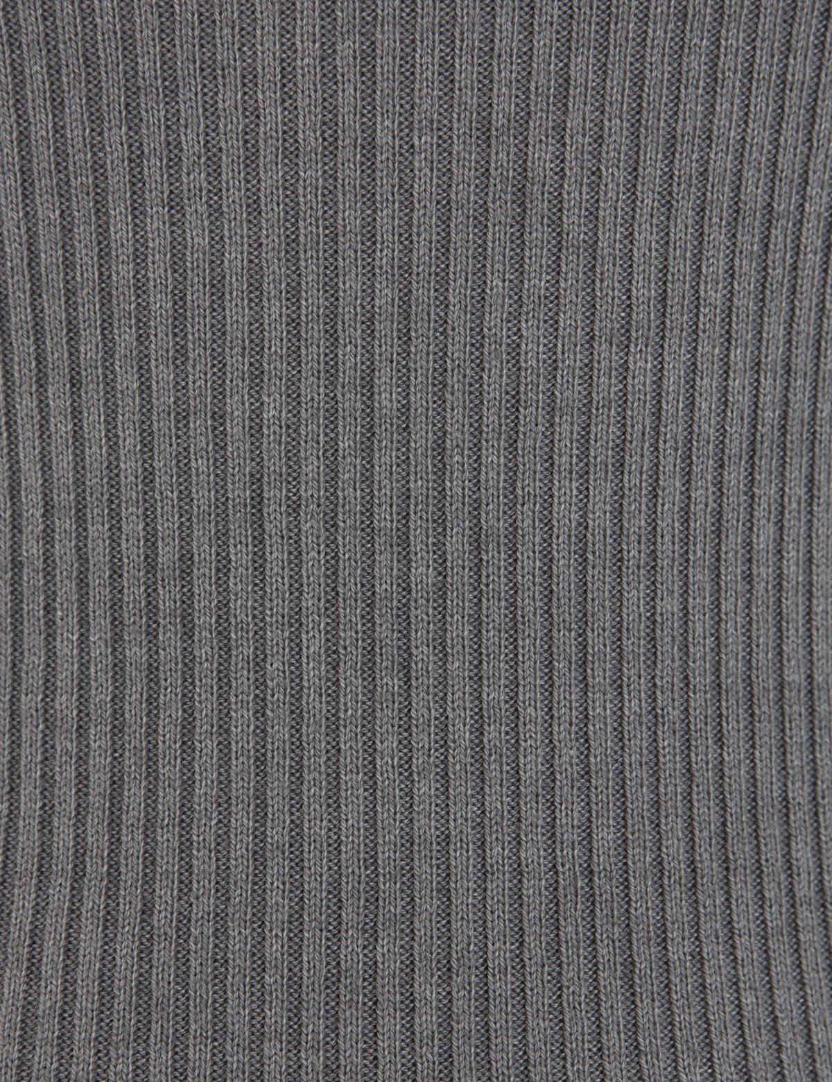 Gri Slim Fit V Yaka Kazak - 50210380017