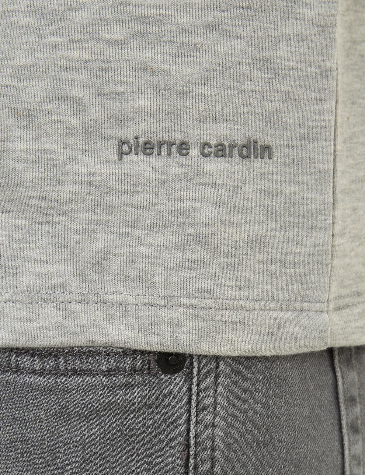 Açık Gri Melanj Slim Fit Sweatshirt - 50210694001