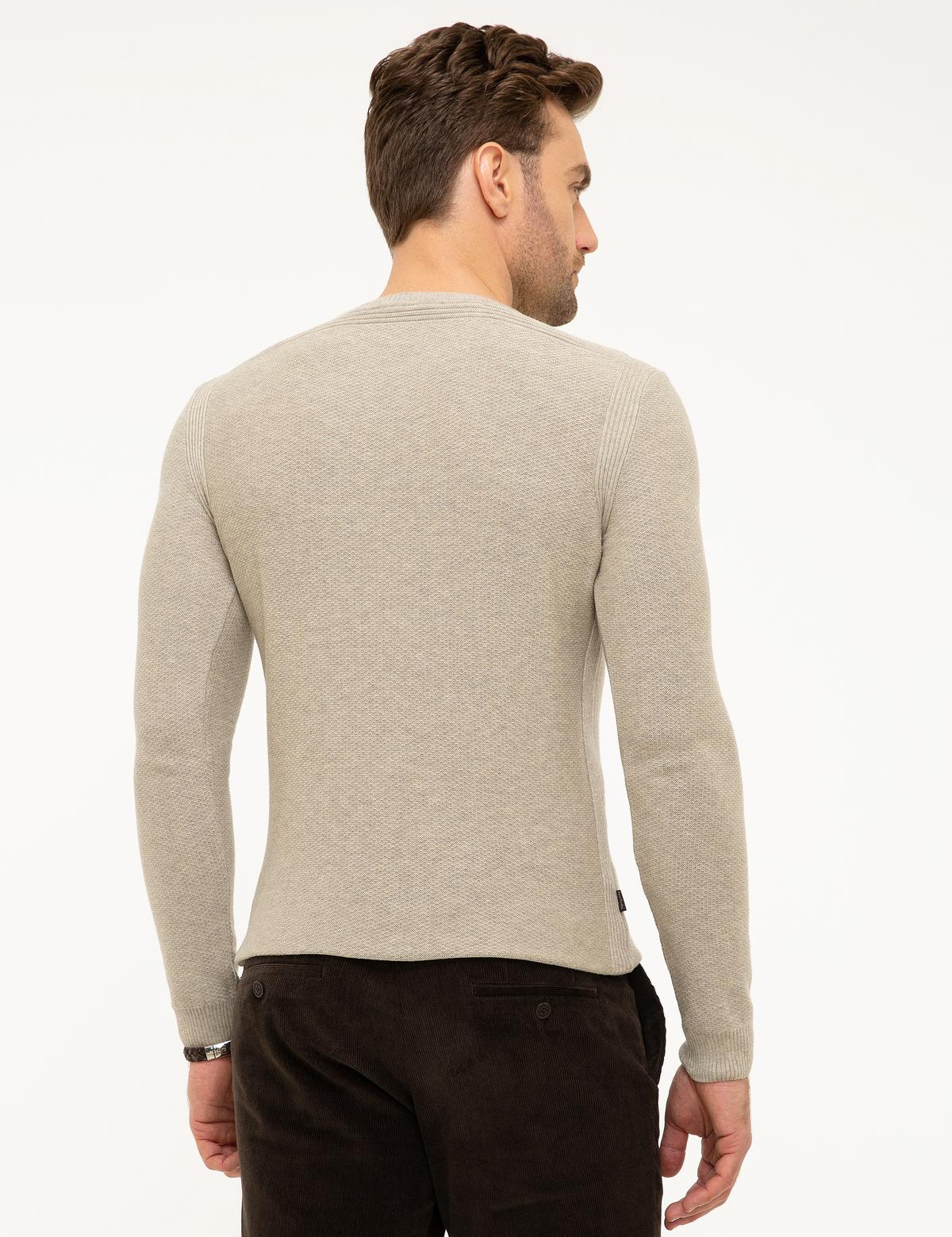 Kum Melanj Slim Fit Kazak - 50209939019