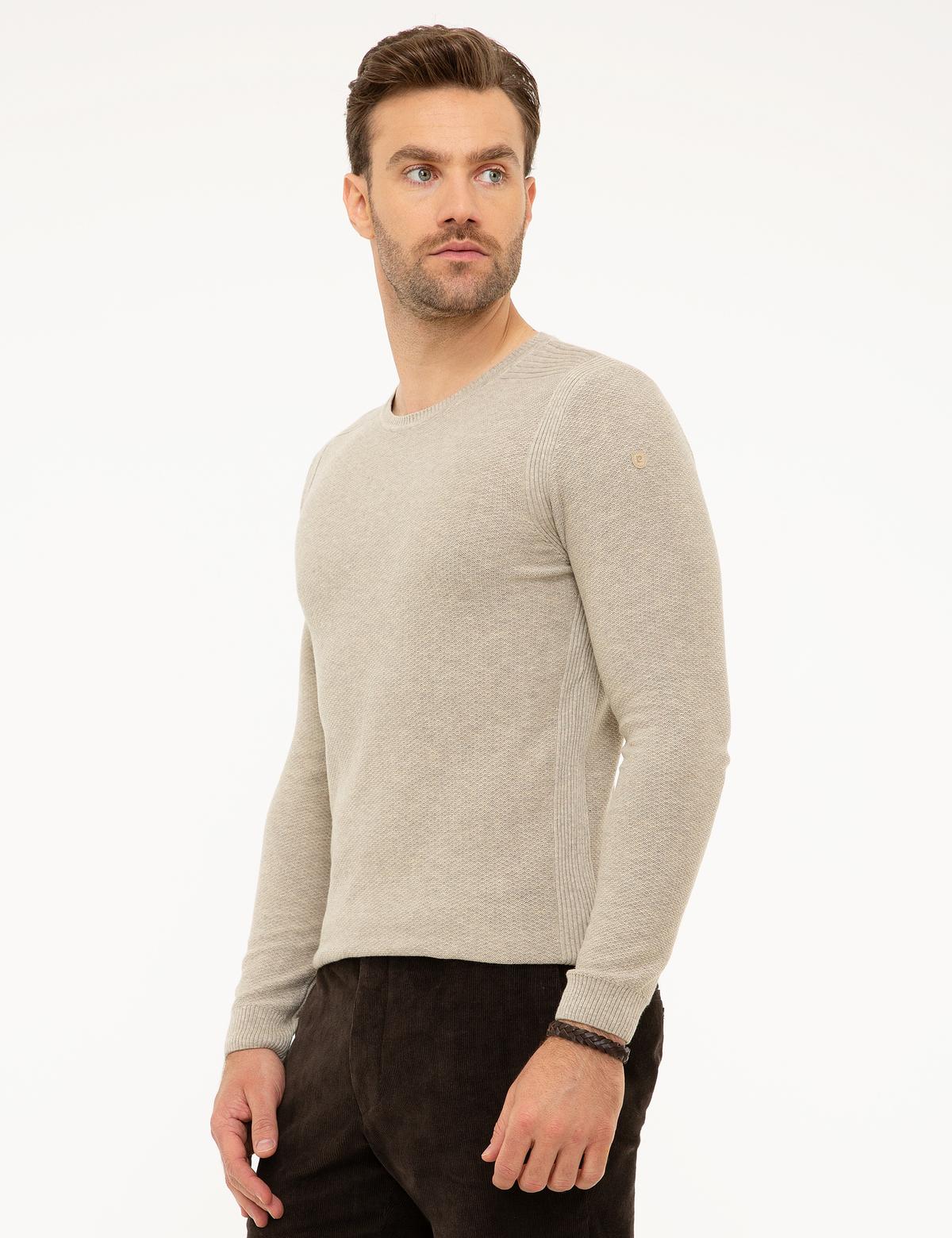 Kum Melanj Slim Fit Kazak - 50209939019