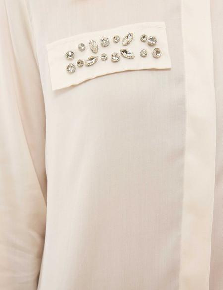 Ekru Regular Fit Uzun Kollu Gömlek - 50209191039