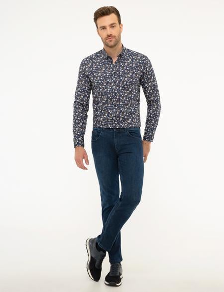 Lacivert Slim Fit Gömlek - 50209266001