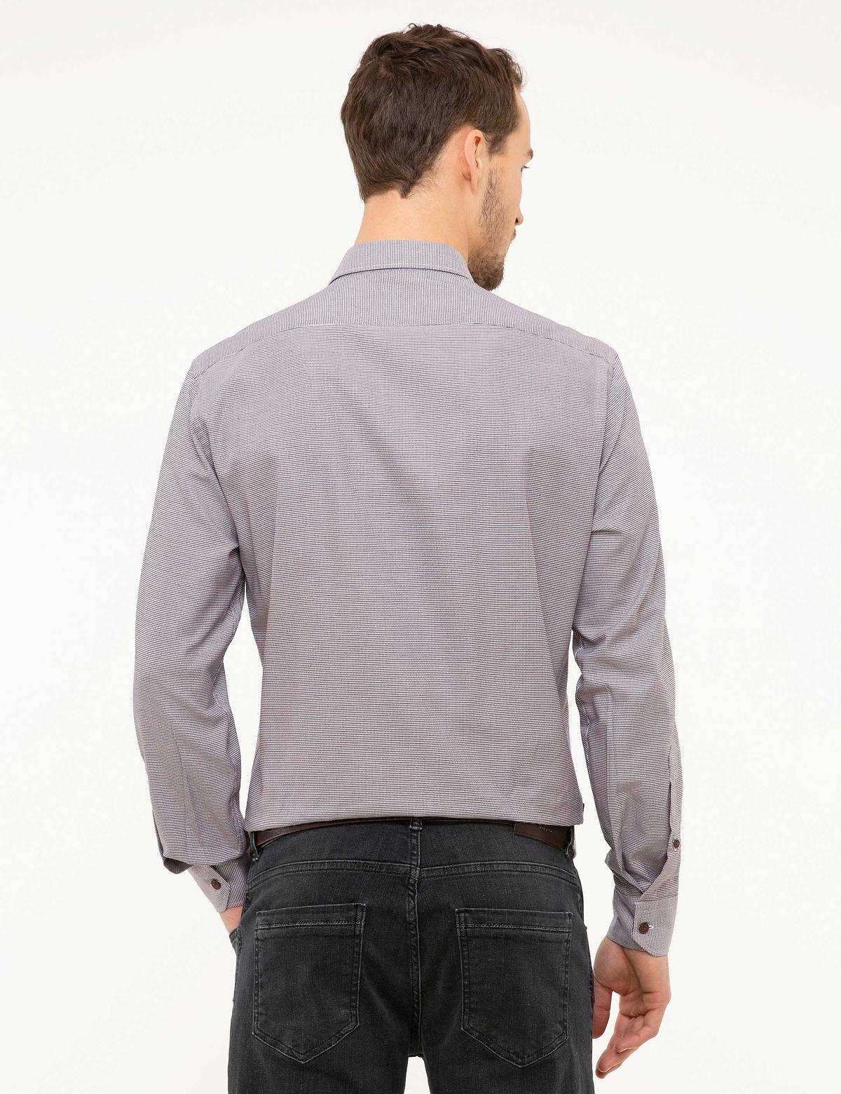 Bordo Slim Fit Uzun Kollu Gömlek - 50209268010