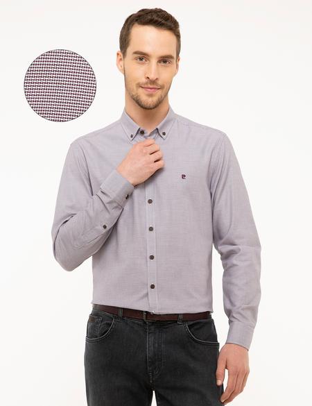 Bordo Slim Fit Uzun Kollu Gömlek - 50209268010