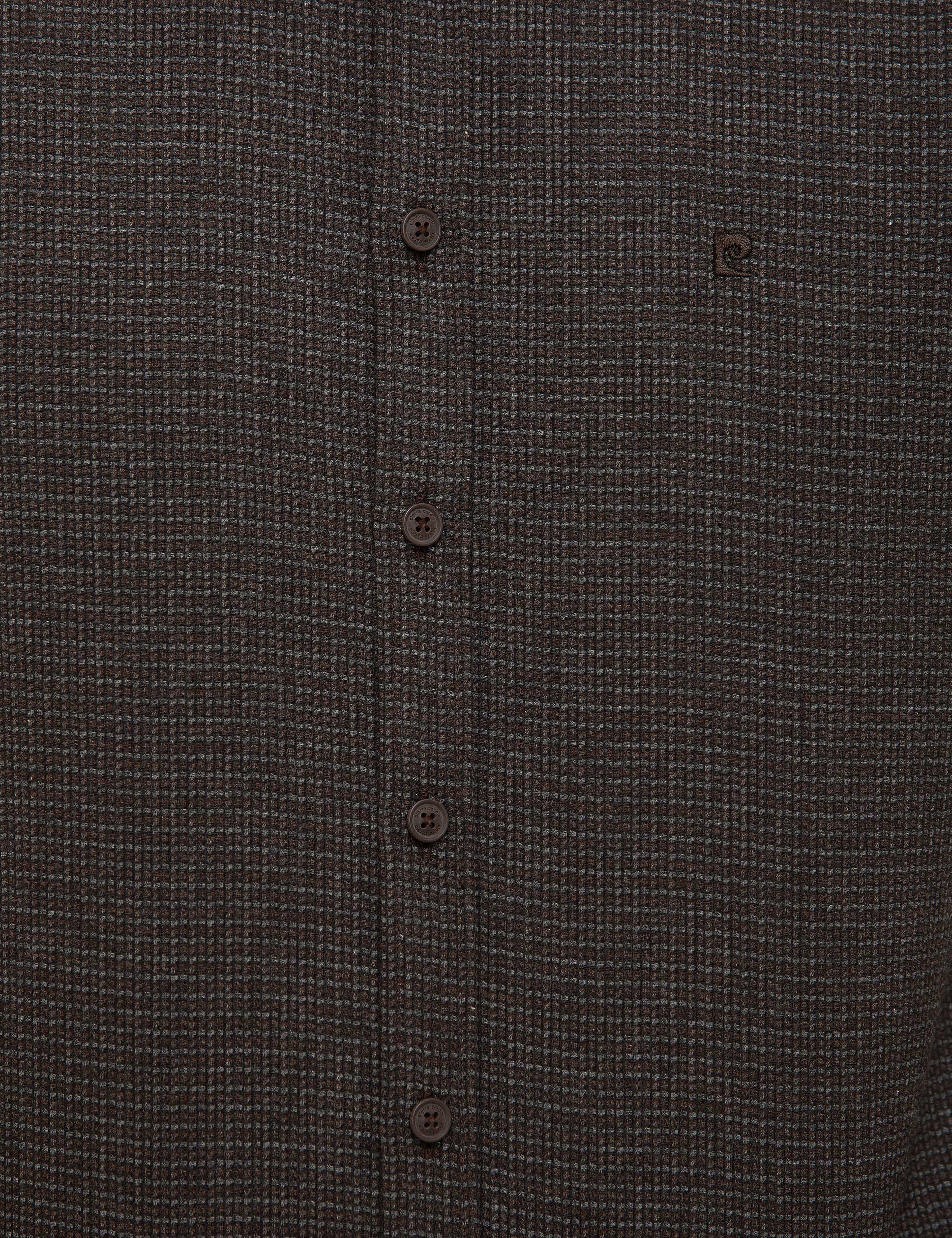 Kahverengi Slim Fit Gömlek - Image 6