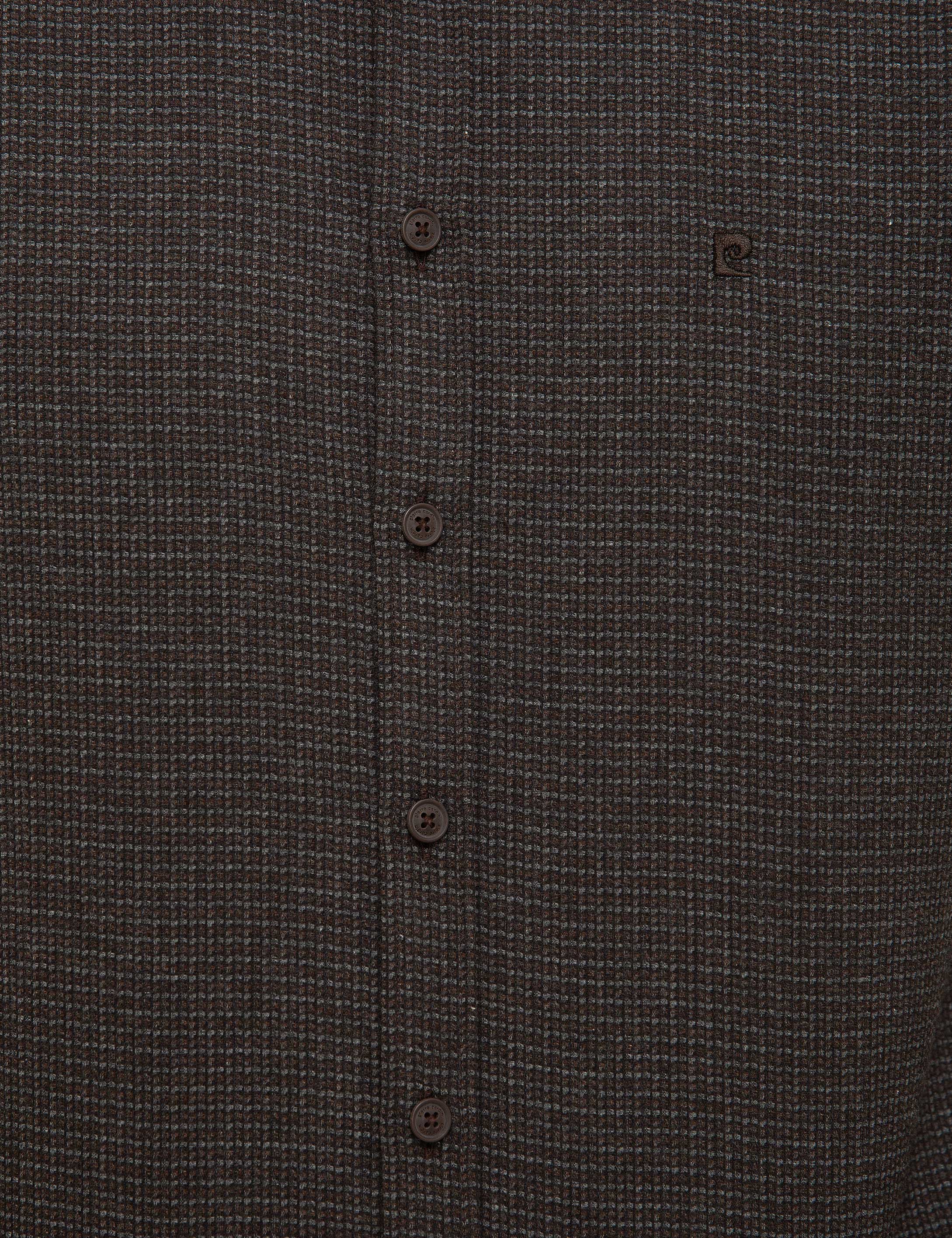 Kahverengi Slim Fit Gömlek