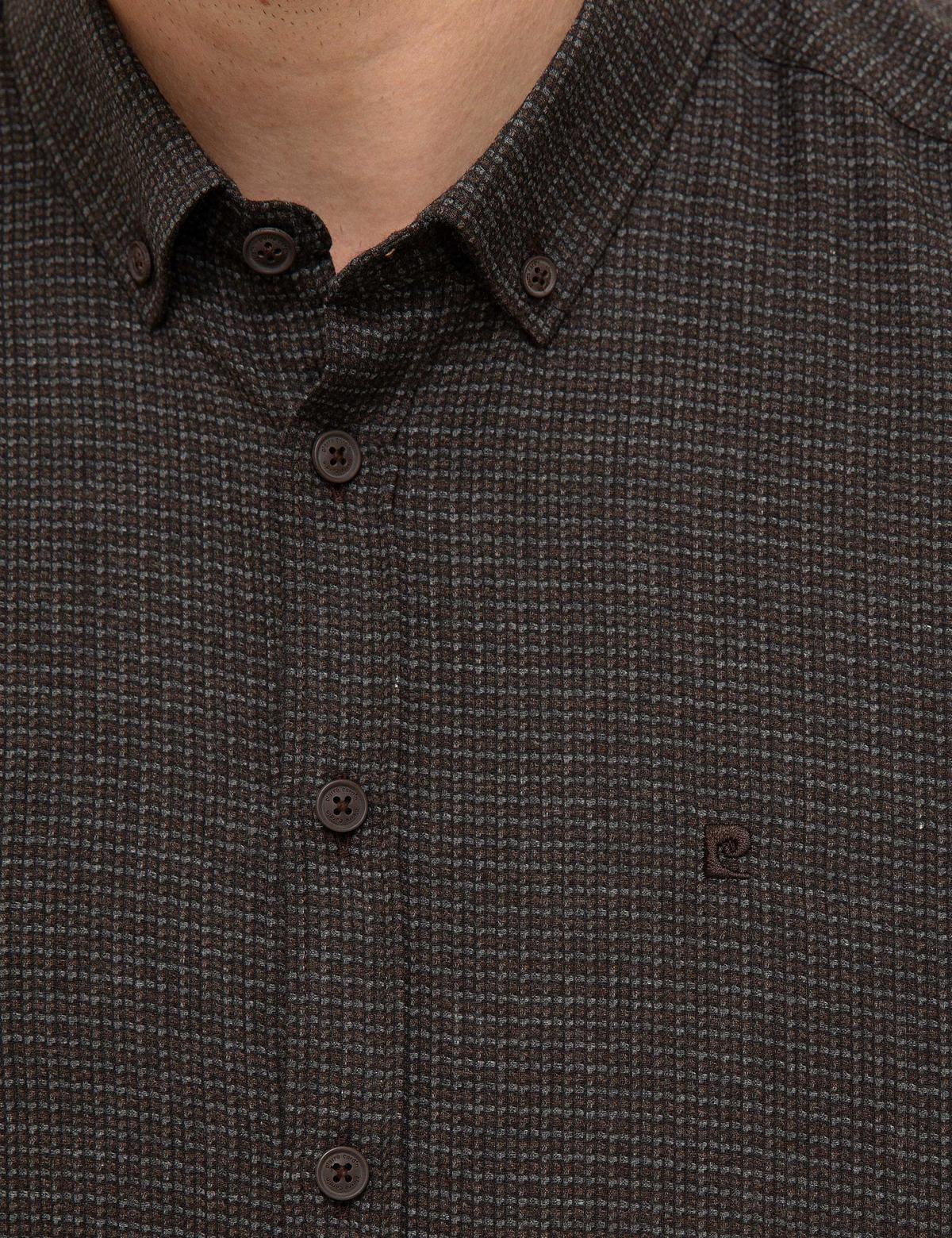 Kahverengi Slim Fit Gömlek - 50209598020