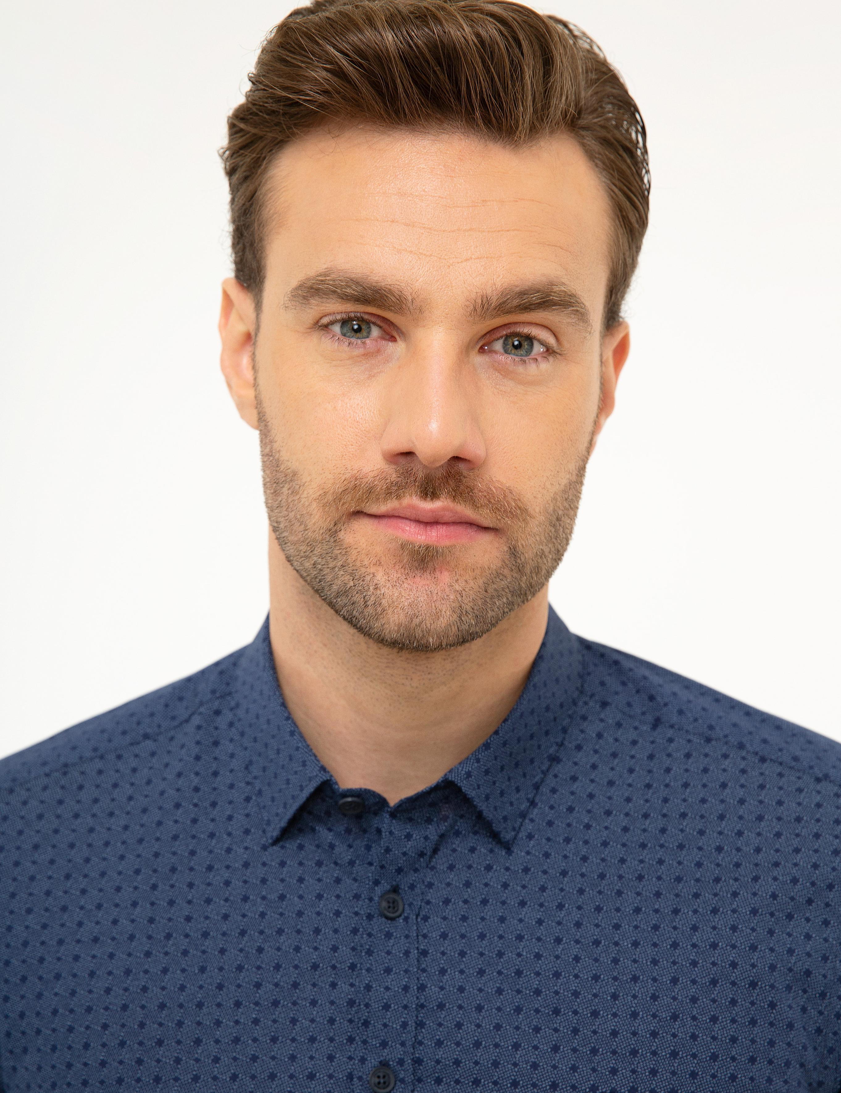 Lacivert Slim Fit Gömlek