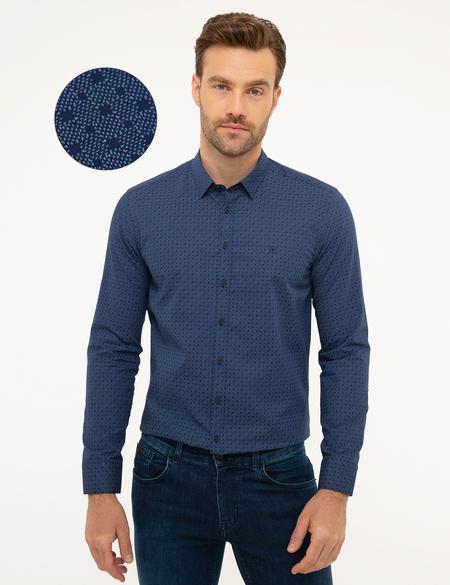 Lacivert Slim Fit Gömlek - 50209602001