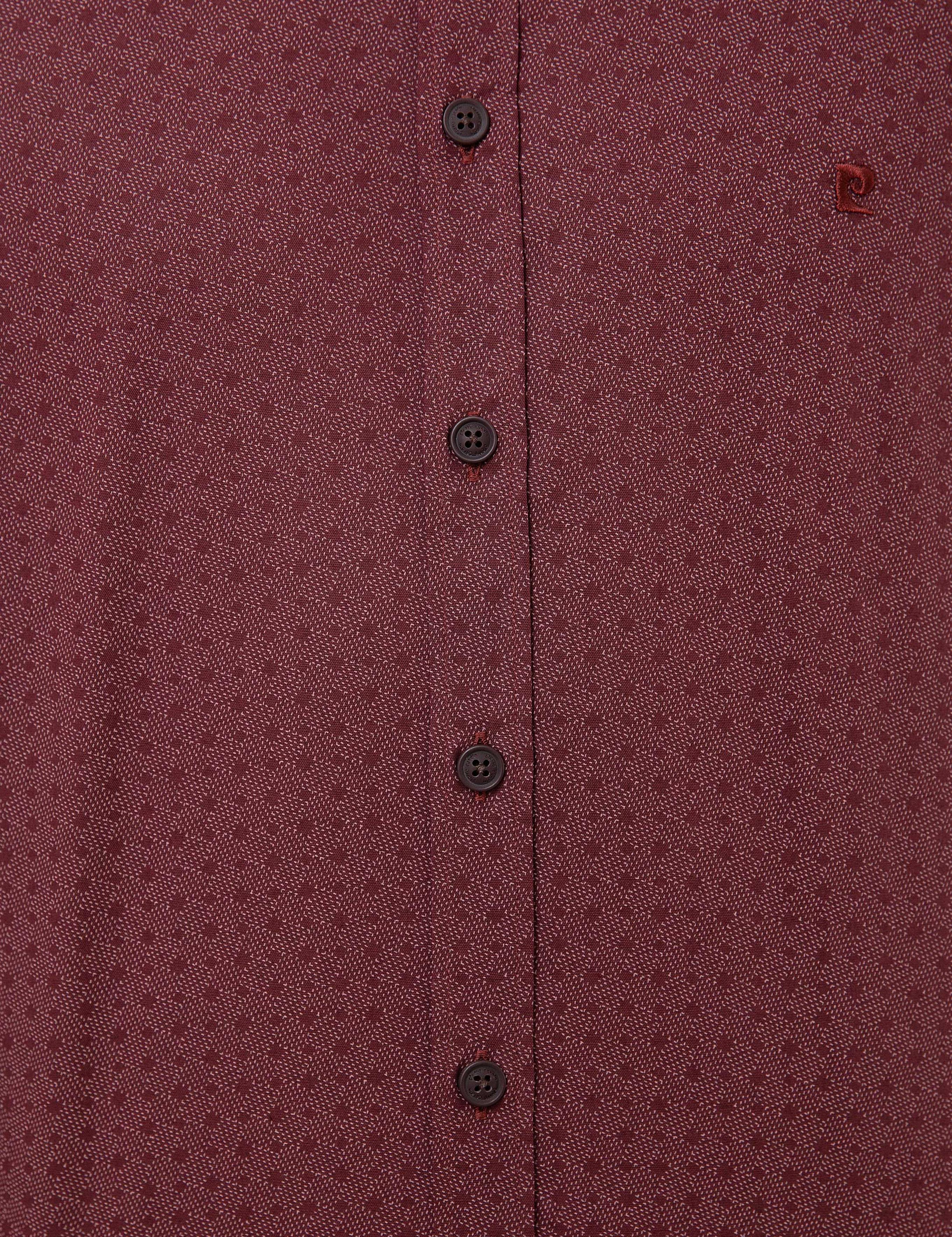 Bordo Slim Fit Gömlek