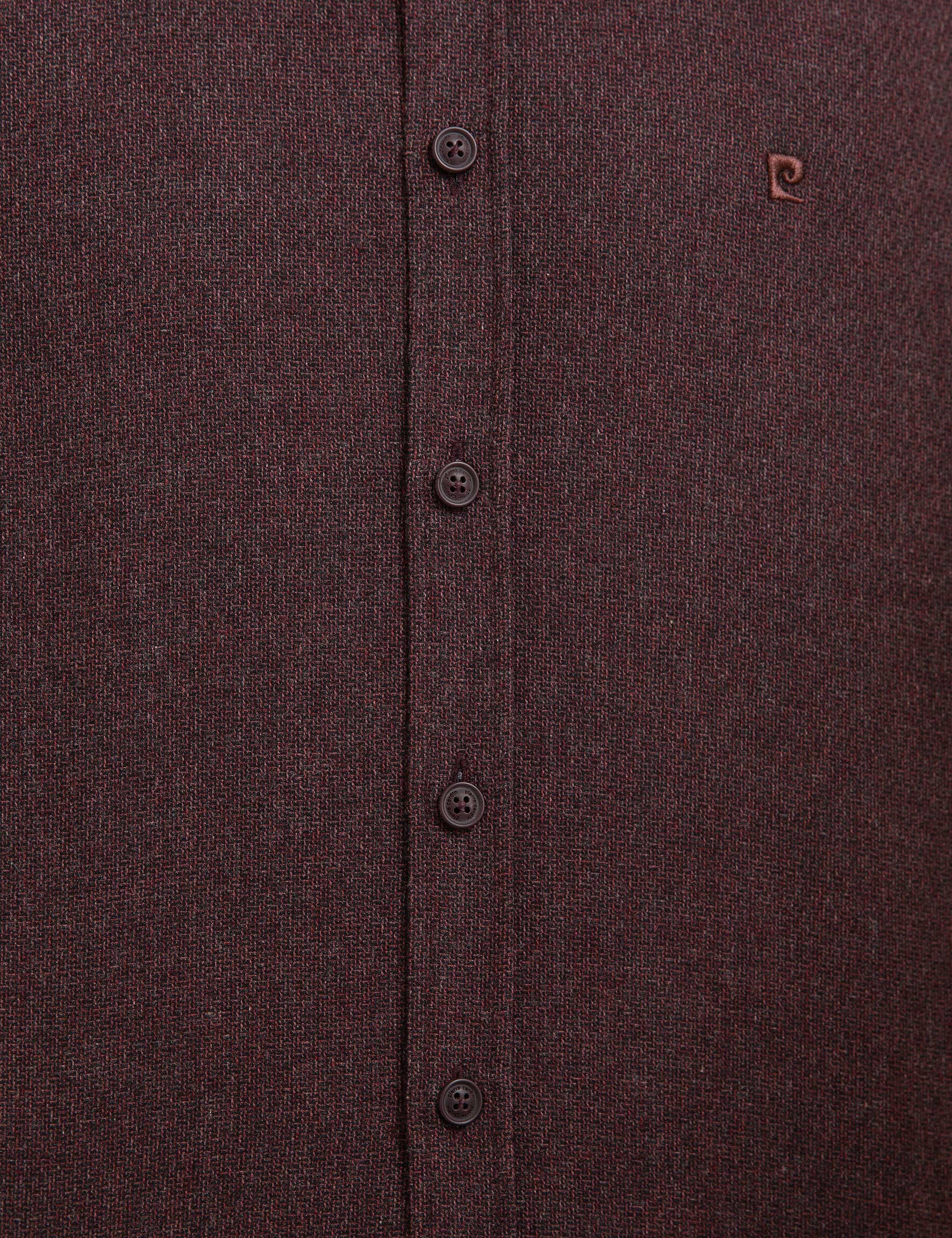 Bordo Slim Fit Gömlek