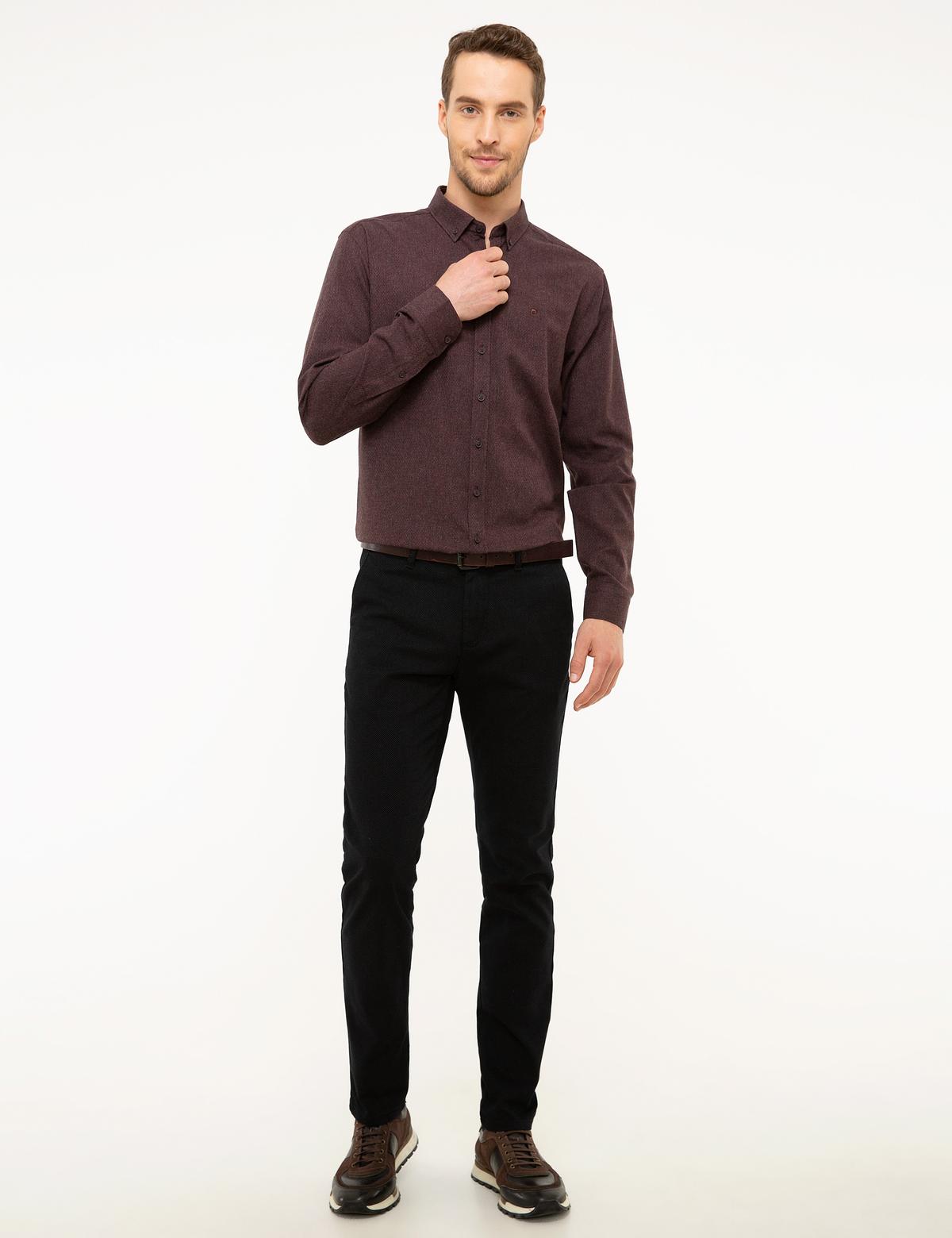 Bordo Slim Fit Gömlek - 50209638010