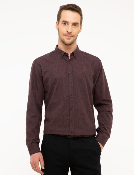 Bordo Slim Fit Gömlek - 50209638010