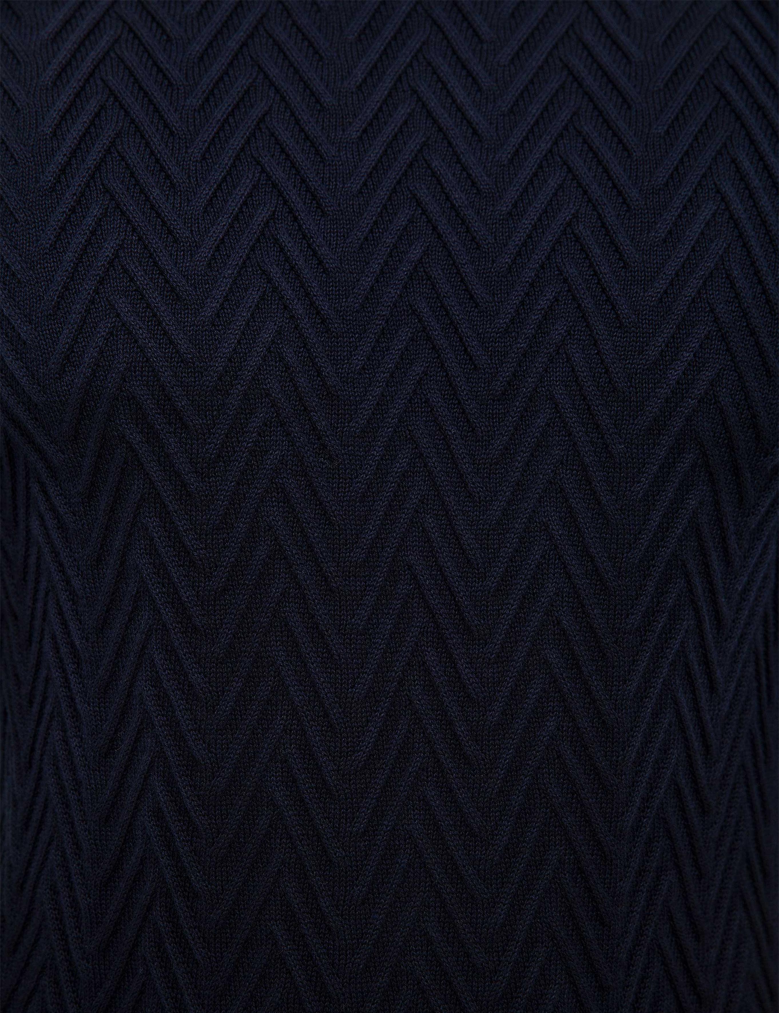 Koyu Lacivert Slim Fit Triko Kazak