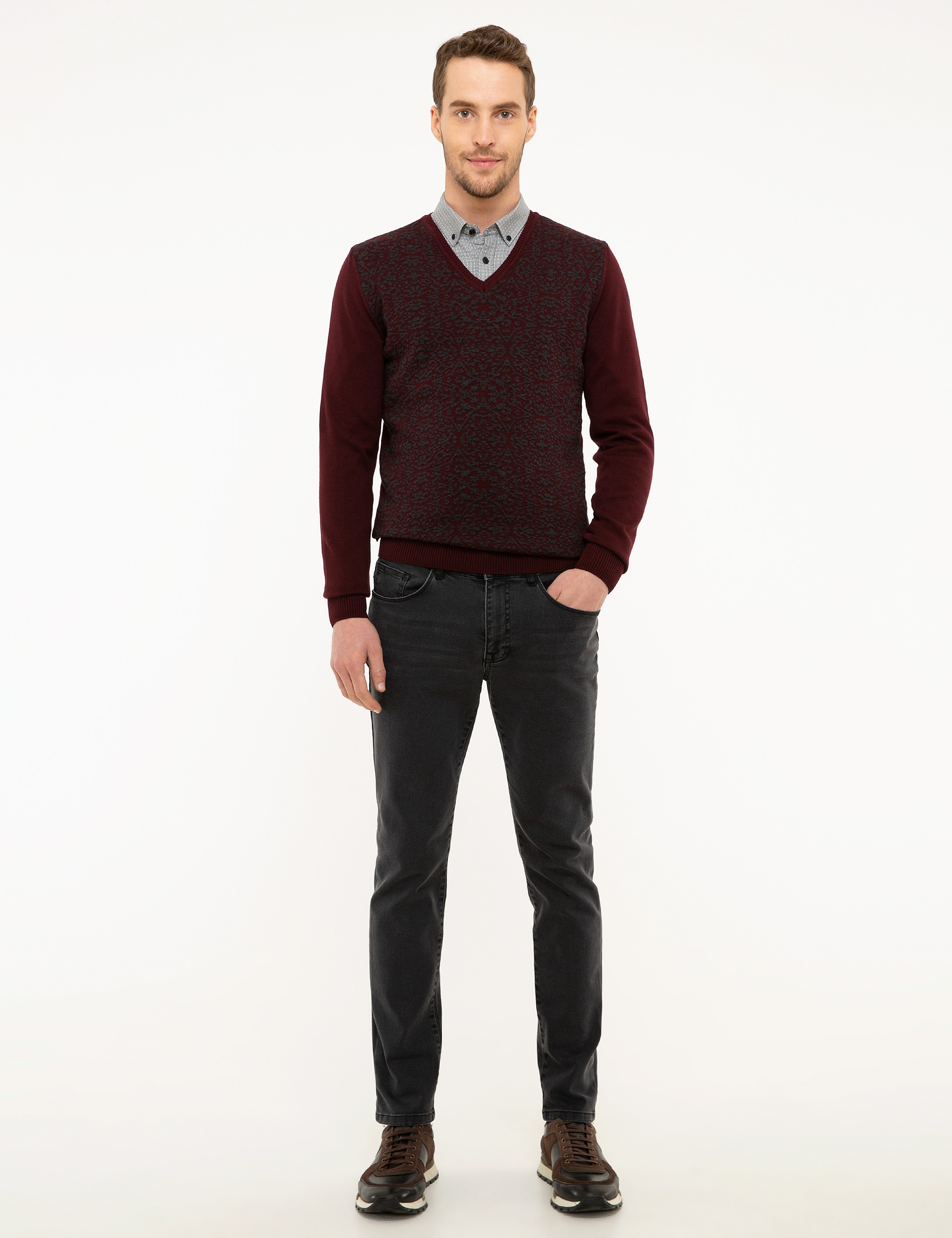 Gri Denim Pantolon - Image 1