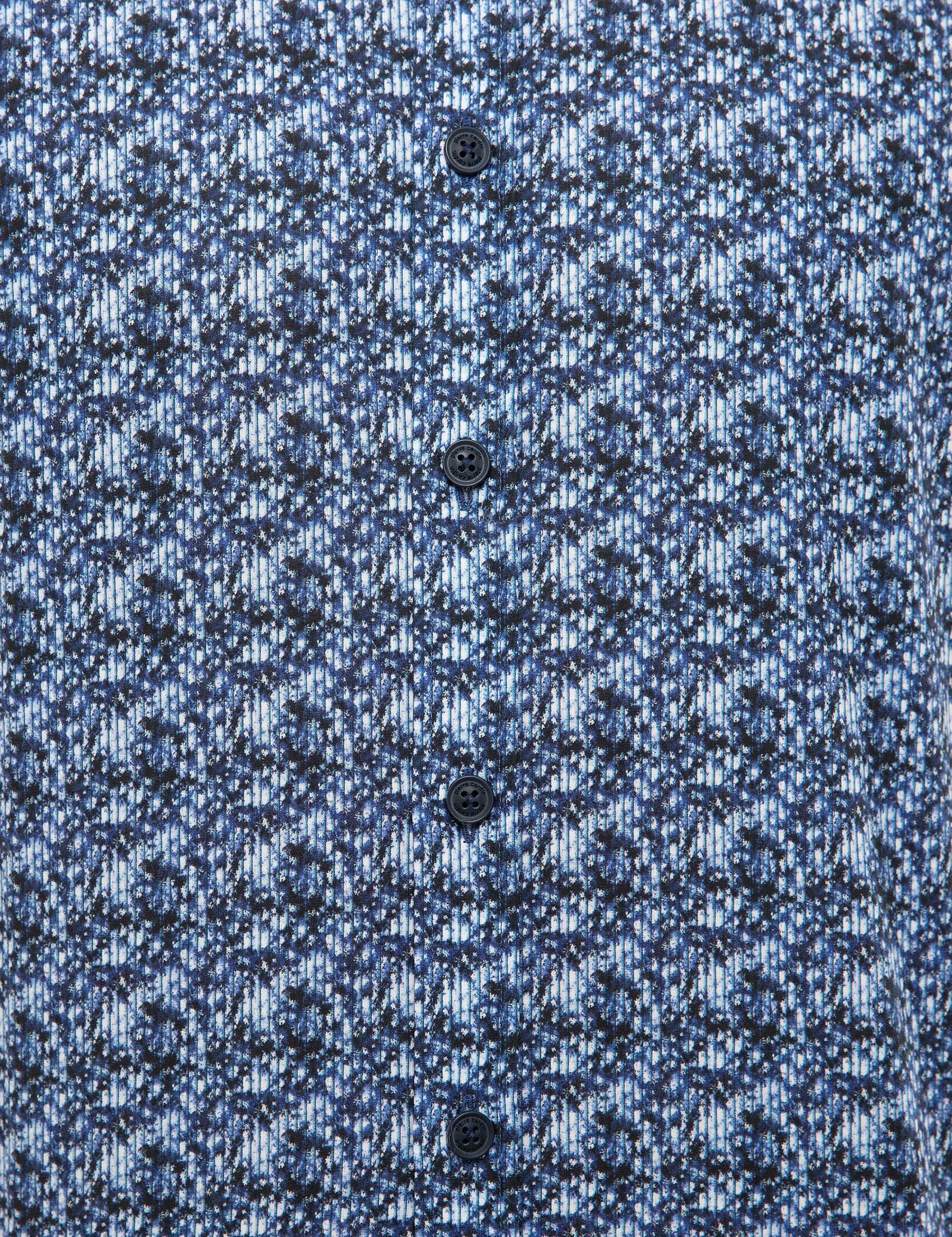 Lacivert Slim Fit Uzun Kollu Gömlek - Image 5