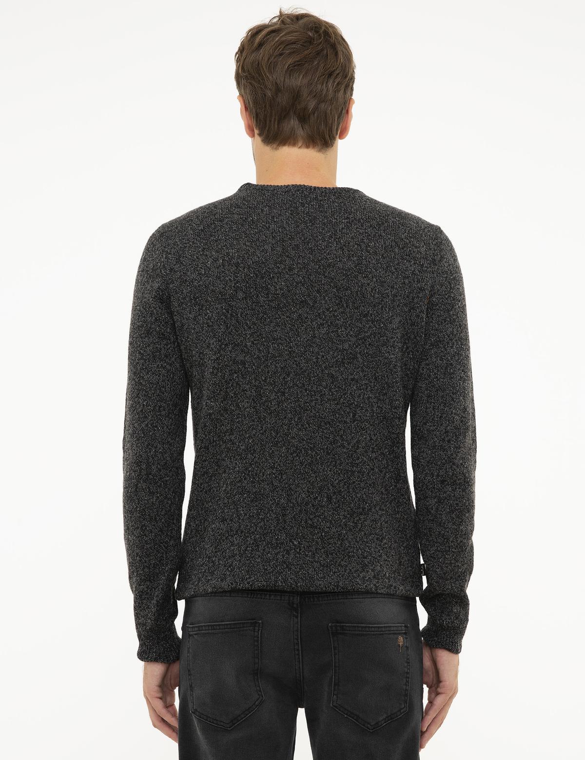 Füme Slim Fit Bisiklet Yaka Triko Kazak - 50208937027