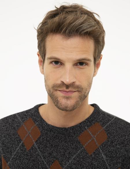 Füme Slim Fit Bisiklet Yaka Triko Kazak - 50208937027