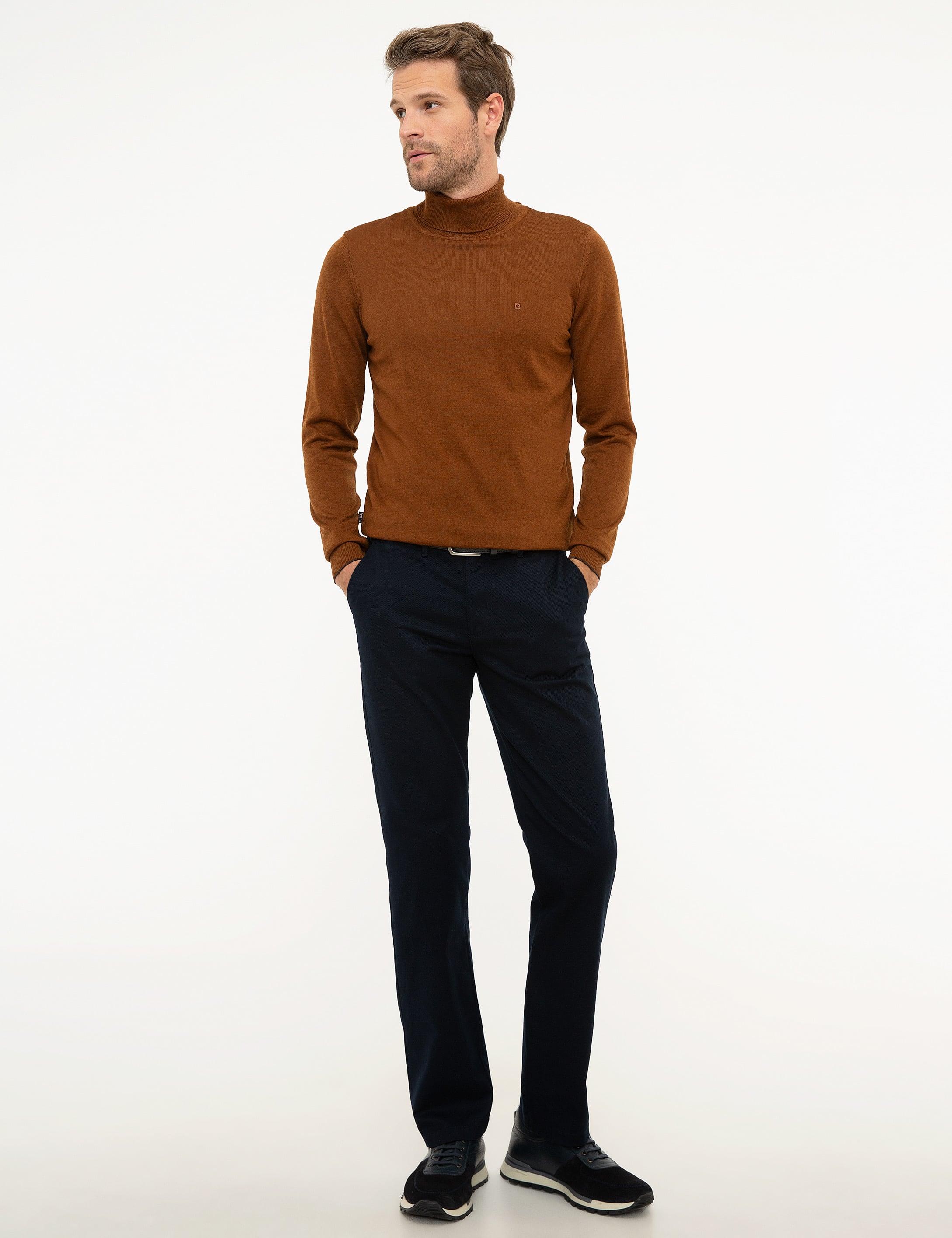 Lacivert Regular Fit Chino Pantolon