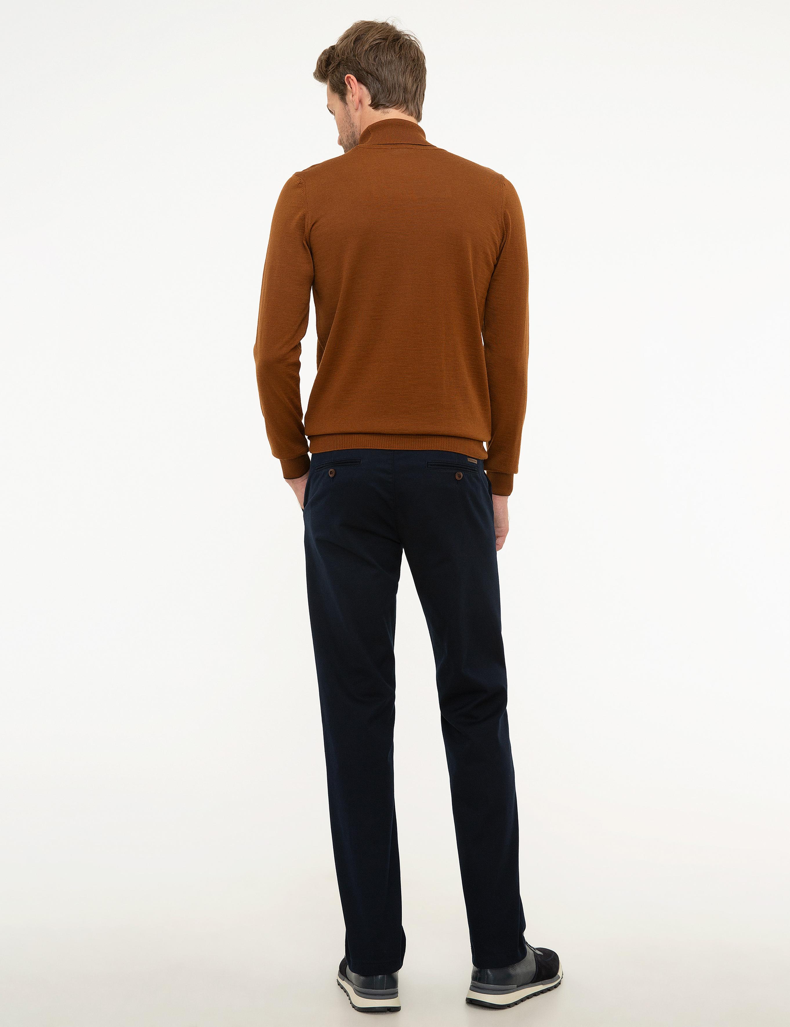 Lacivert Regular Fit Chino Pantolon