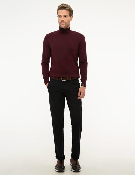 Siyah Regular Fit Chino Pantolon - 50209080040