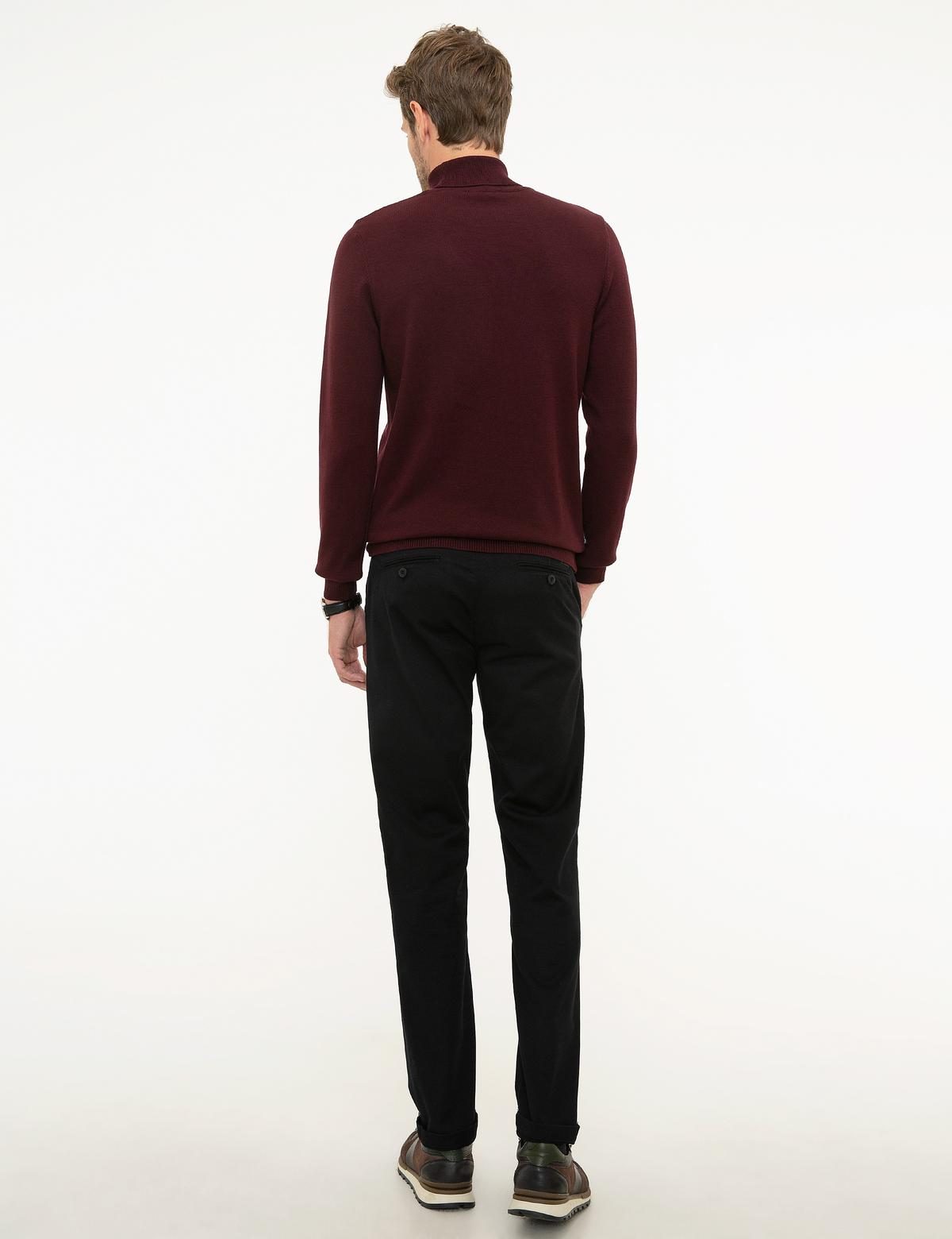 Siyah Regular Fit Chino Pantolon - 50209080040