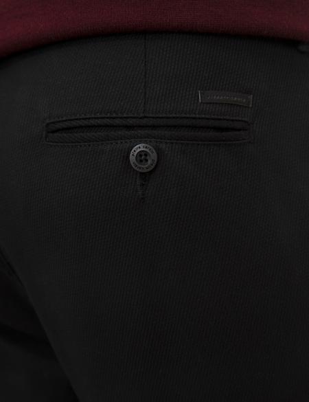 Siyah Regular Fit Chino Pantolon - 50209080040