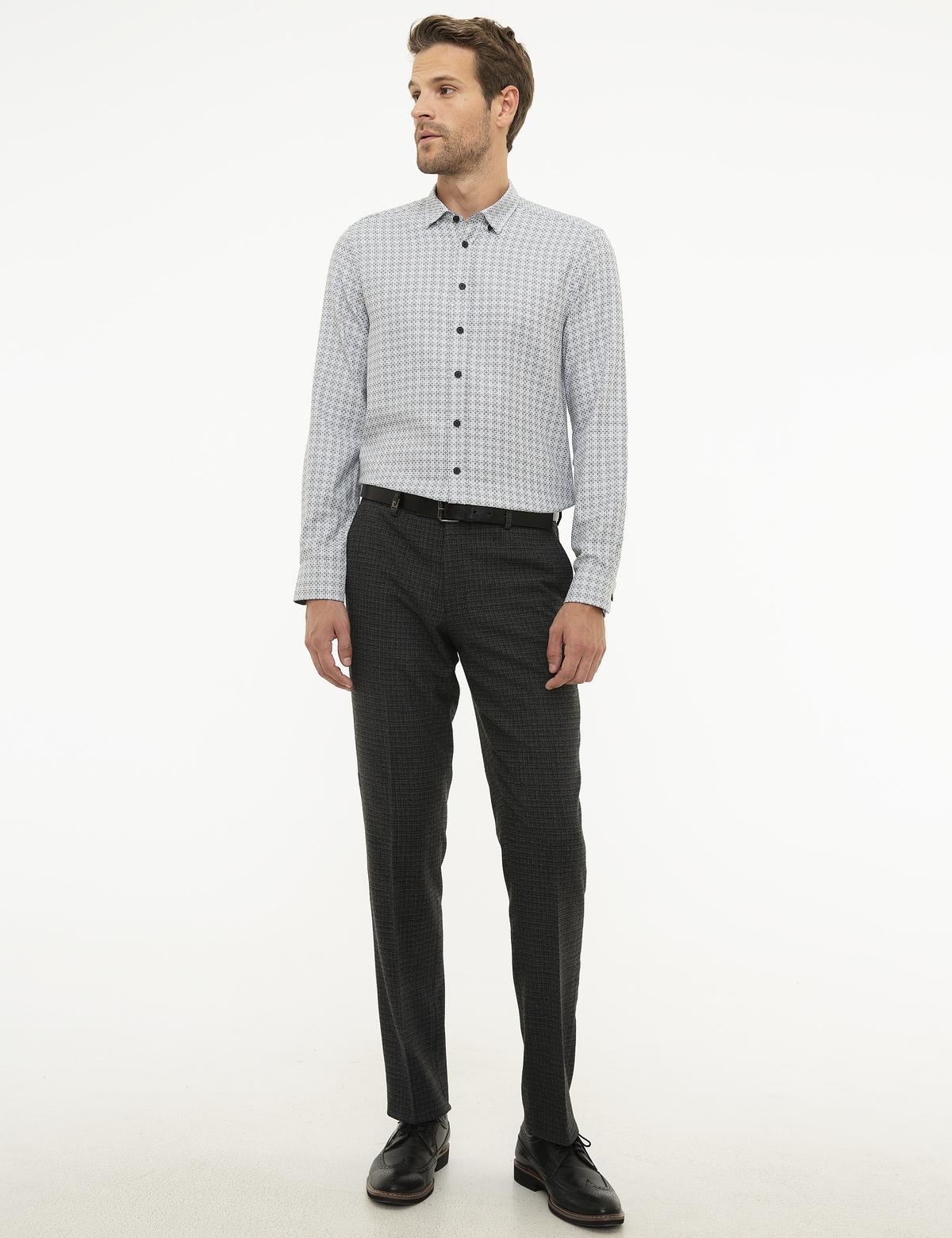 Gri Slim Fit Gömlek - 50209291005