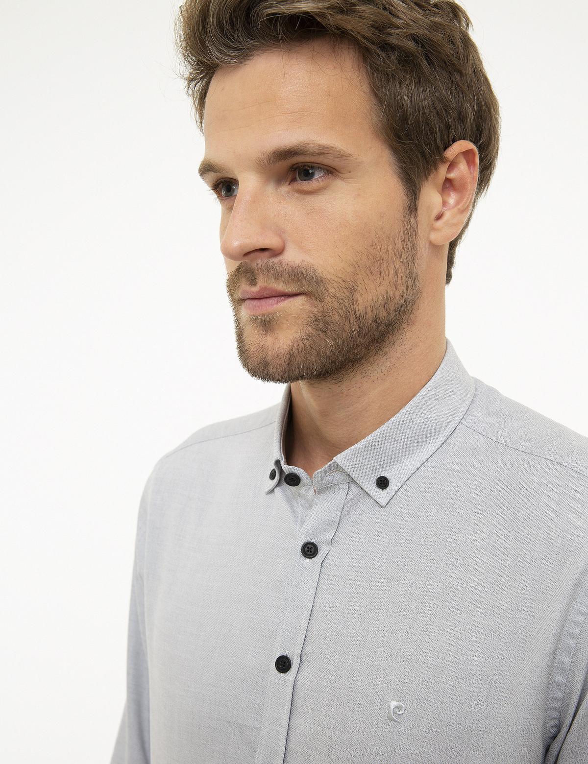 Gri Slim Fit Gömlek - 50209312006