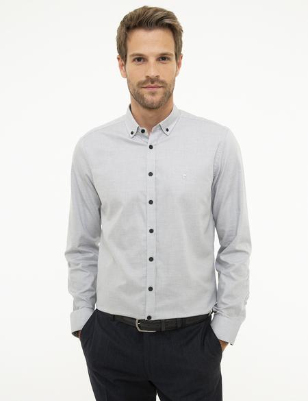 Gri Slim Fit Gömlek - 50209312006