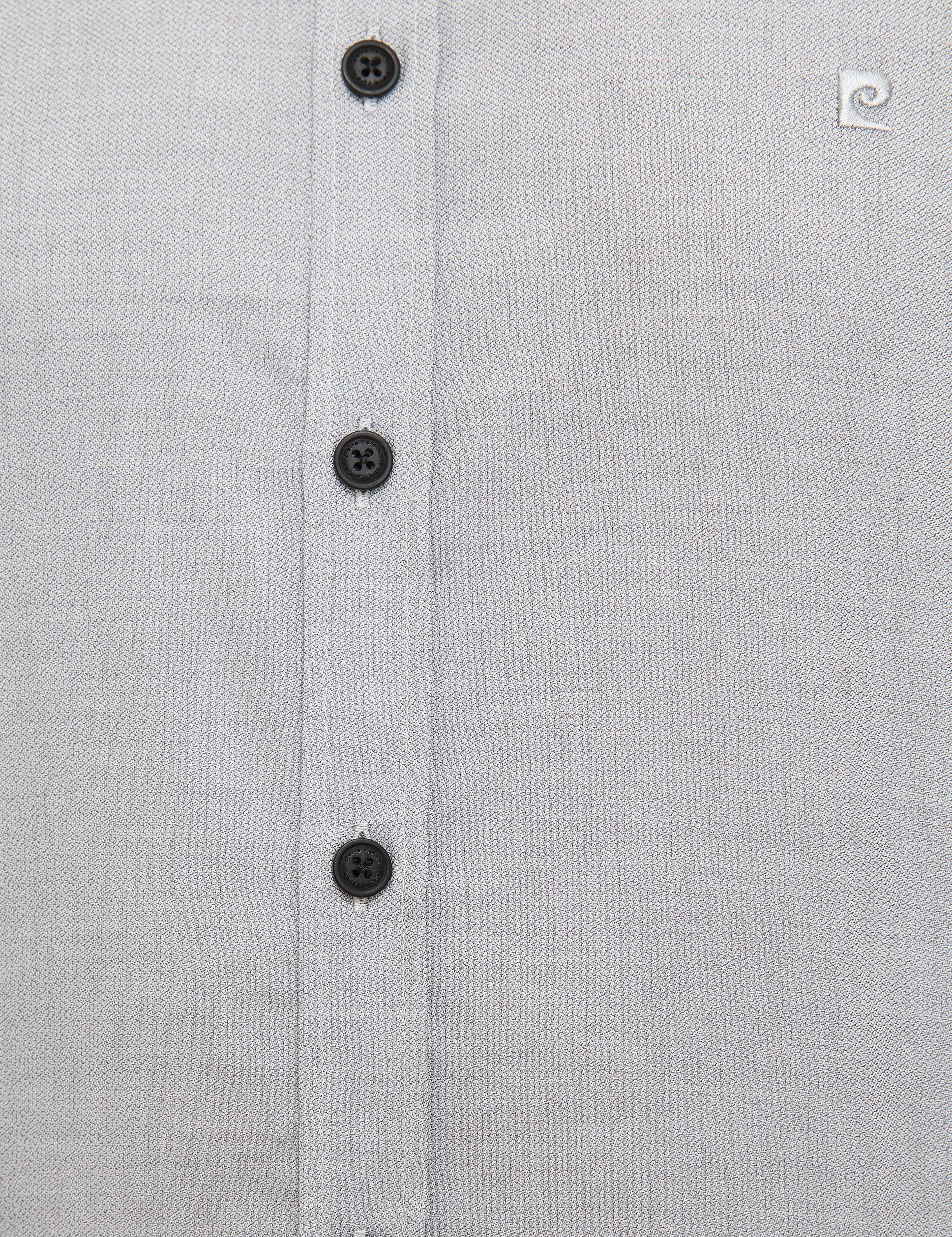 Gri Slim Fit Gömlek - Image 6