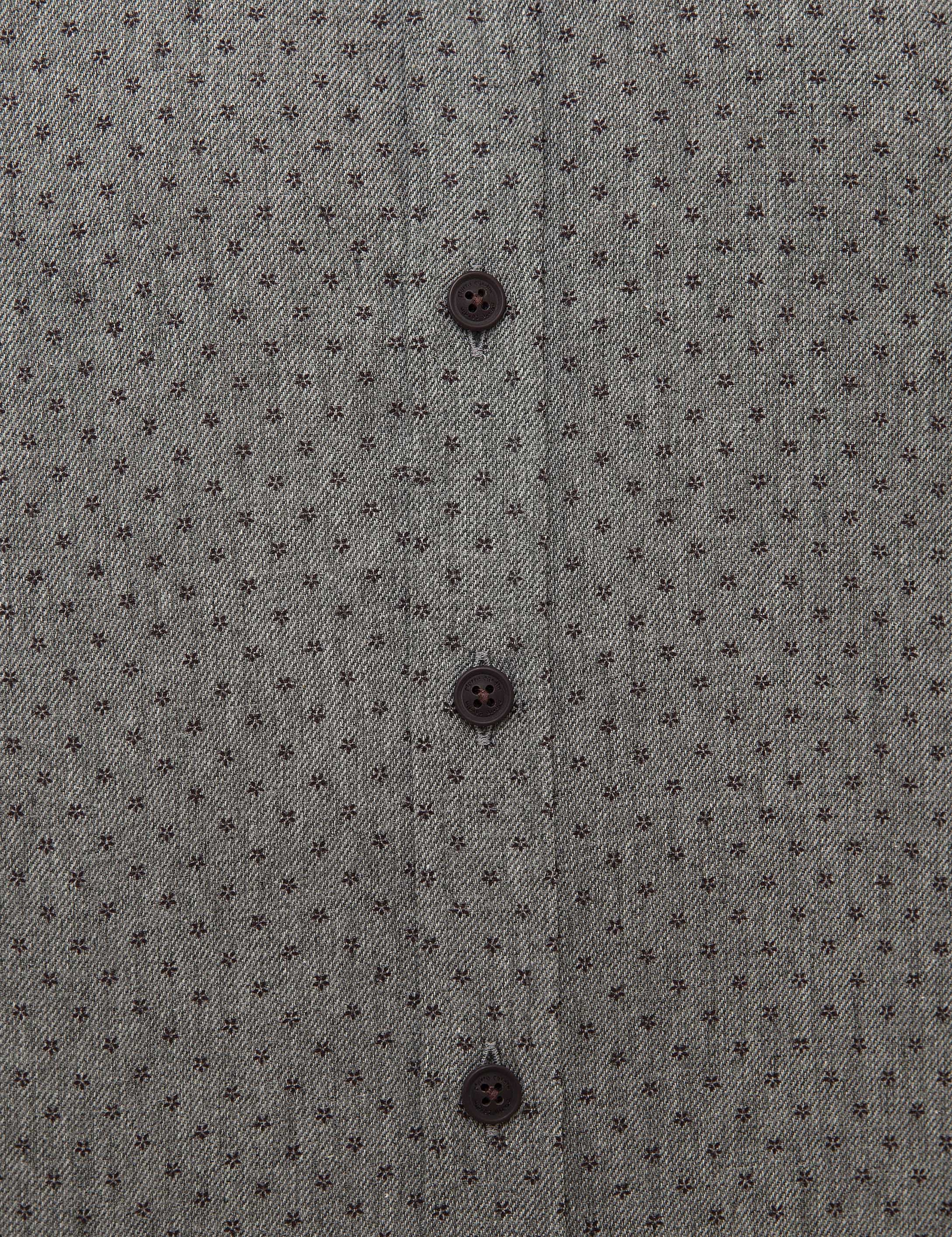 Gri Slim Fit Gömlek - Image 6