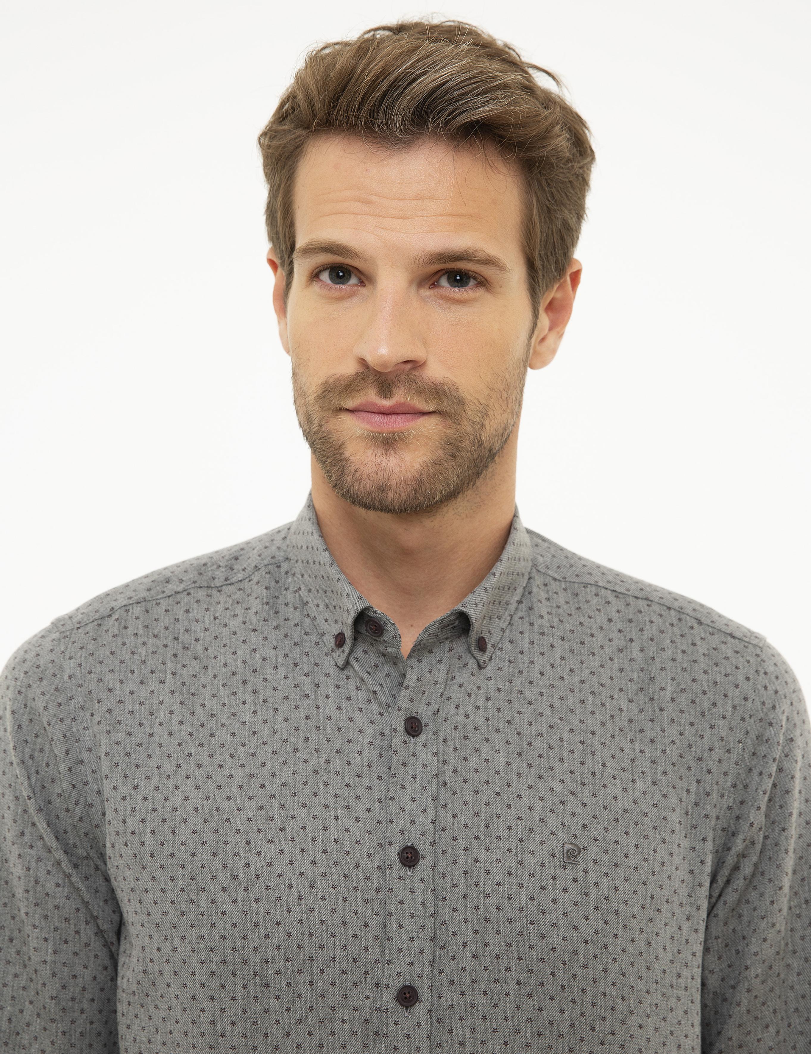 Gri Slim Fit Gömlek