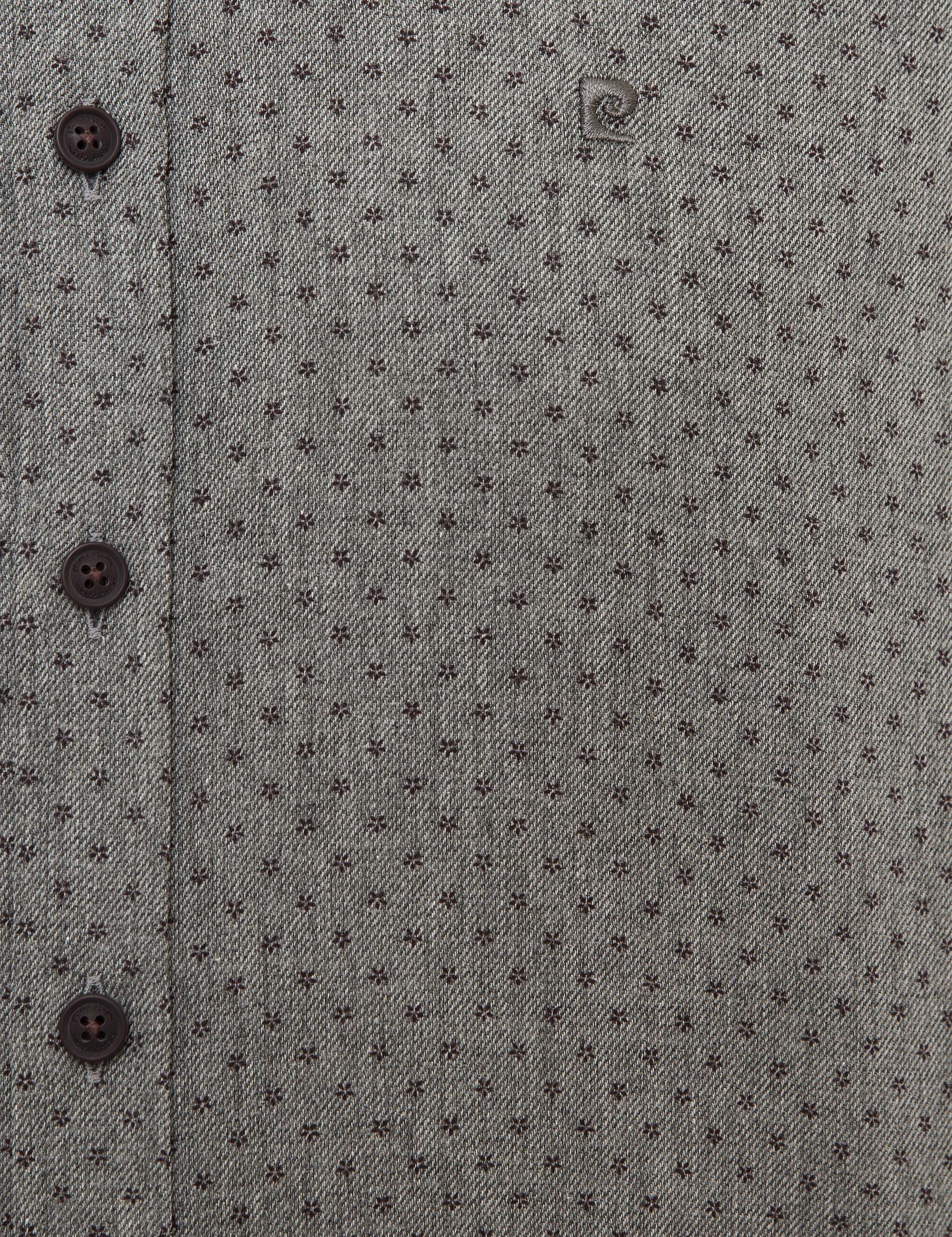 Gri Slim Fit Gömlek - Image 5