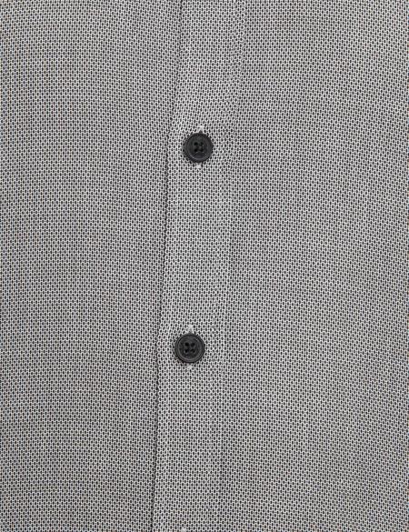 Gri Slim Fit Uzun Kollu Gömlek - 50209595003