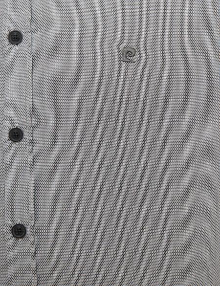 Gri Slim Fit Uzun Kollu Gömlek - 50209595003