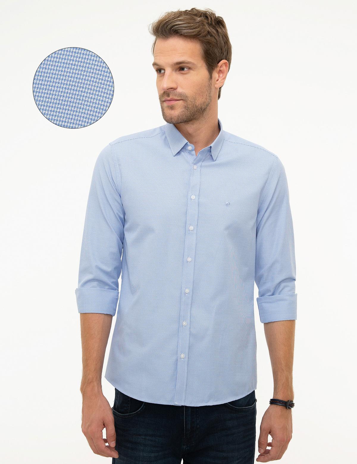 Açık Mavi Slim Fit Gömlek