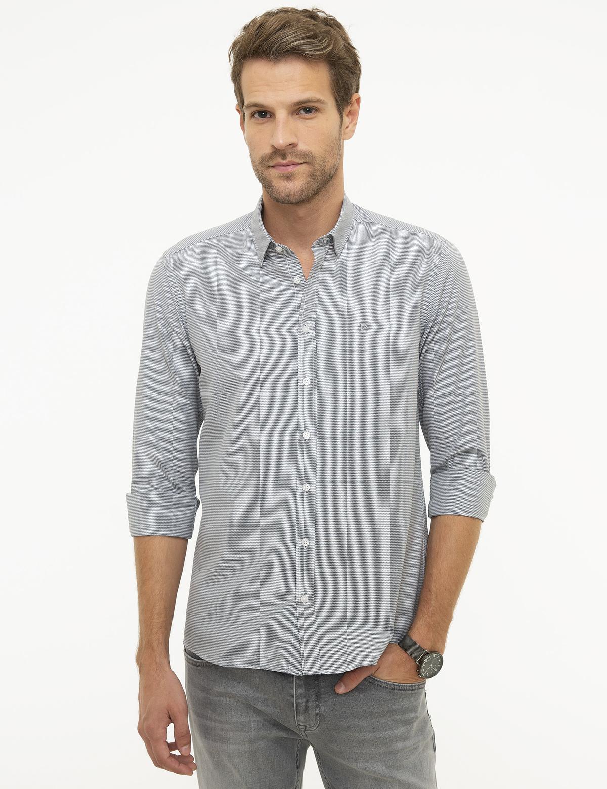 Gri Slim Fit Gömlek - 50209624010