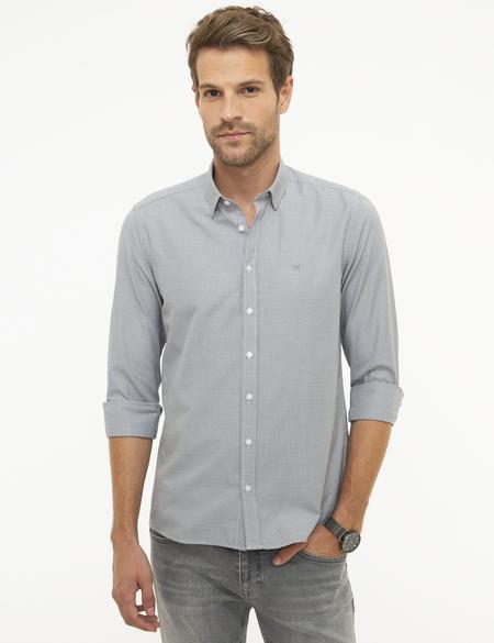 Gri Slim Fit Gömlek - 50209624010
