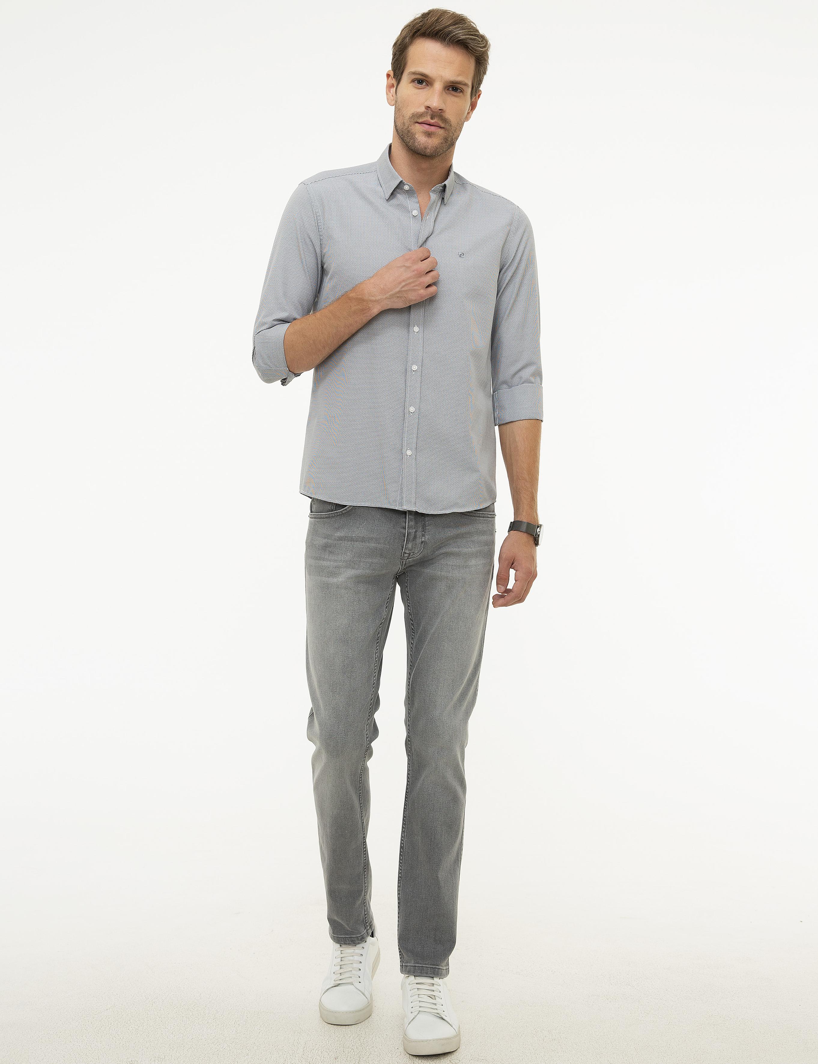 Gri Slim Fit Gömlek