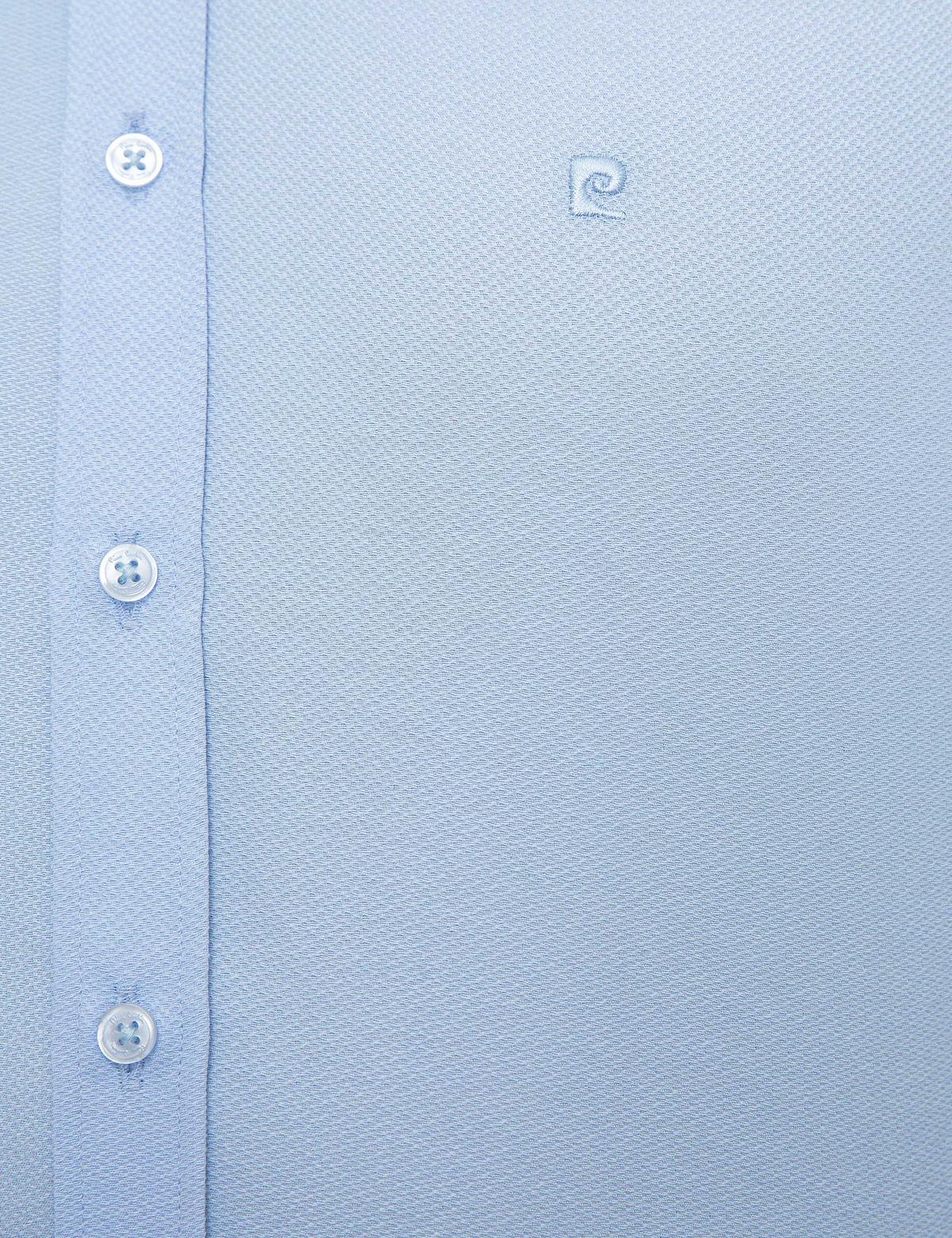 Açık Mavi Slim Fit Armürlü Gömlek - 50209658014