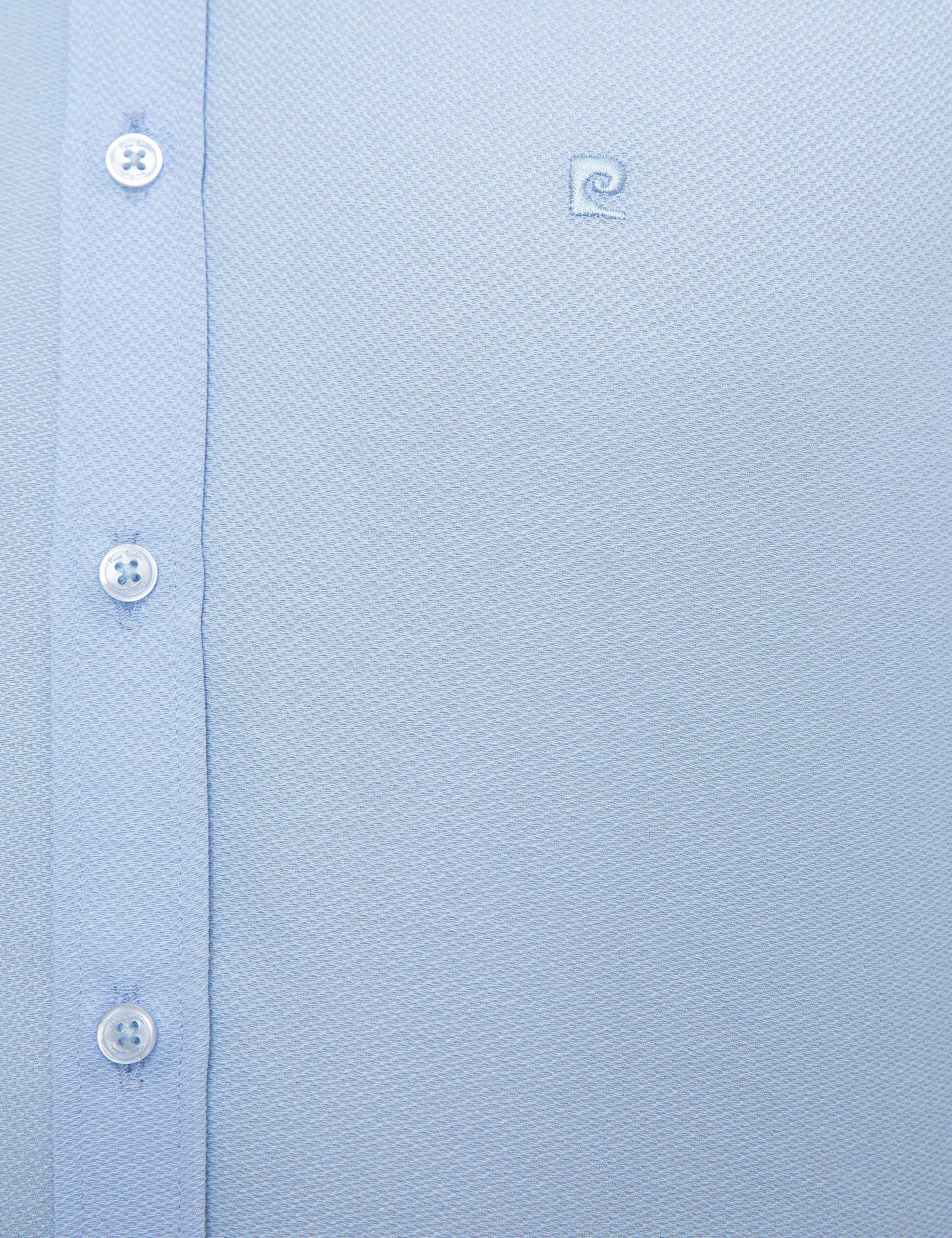 Açık Mavi Slim Fit Armürlü Gömlek