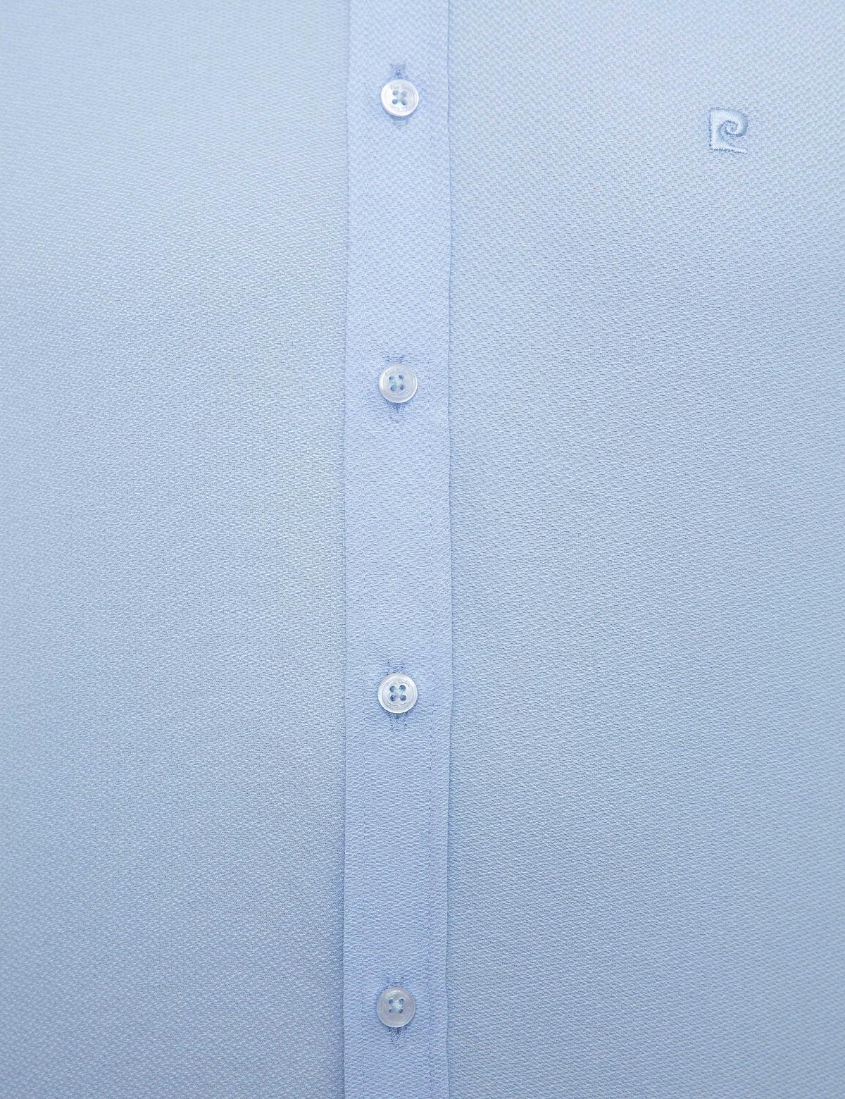 Açık Mavi Slim Fit Armürlü Gömlek - 50209658014