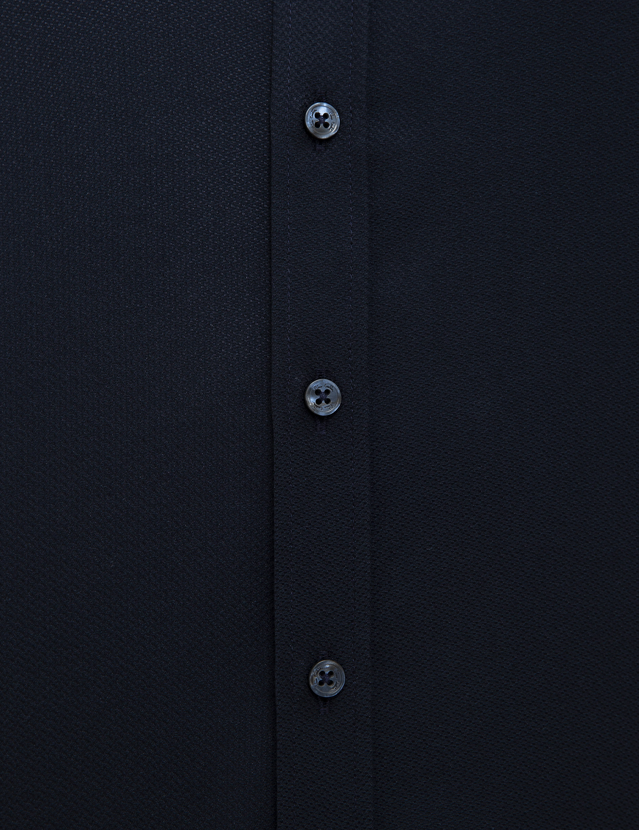 Lacivert Slim Fit Armürlü Gömlek