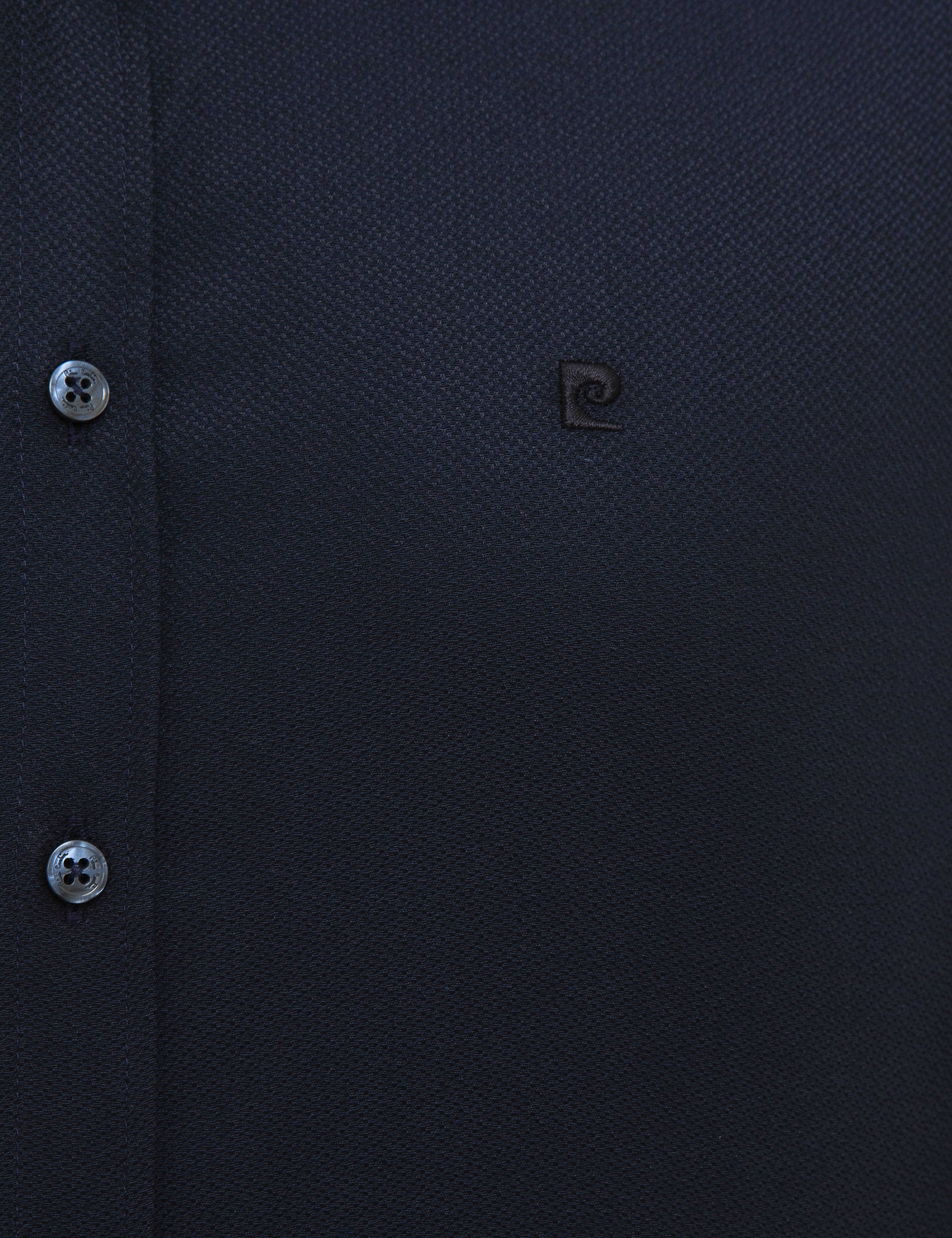 Lacivert Slim Fit Armürlü Gömlek