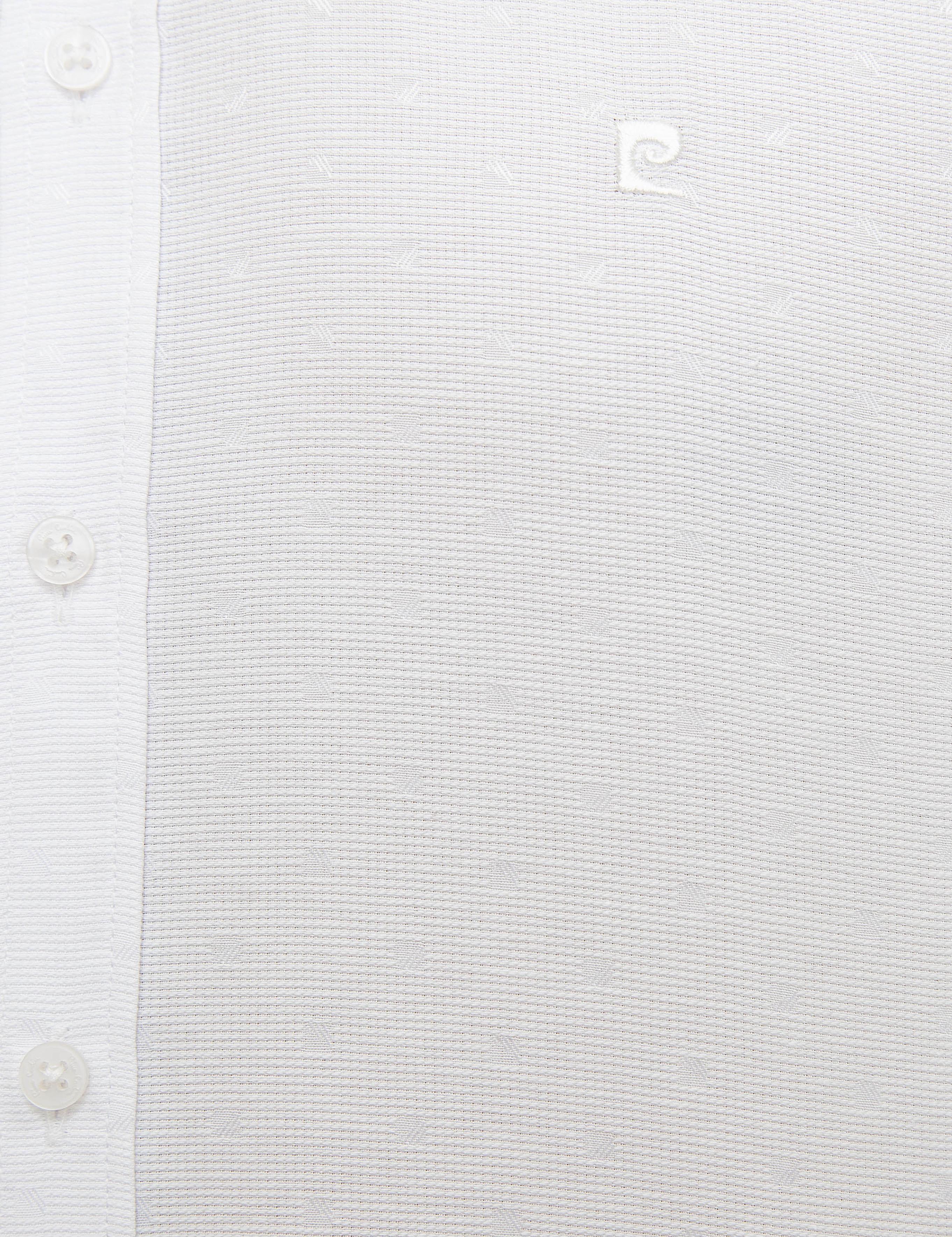 Beyaz Slim Fit Uzun Kollu Gömlek