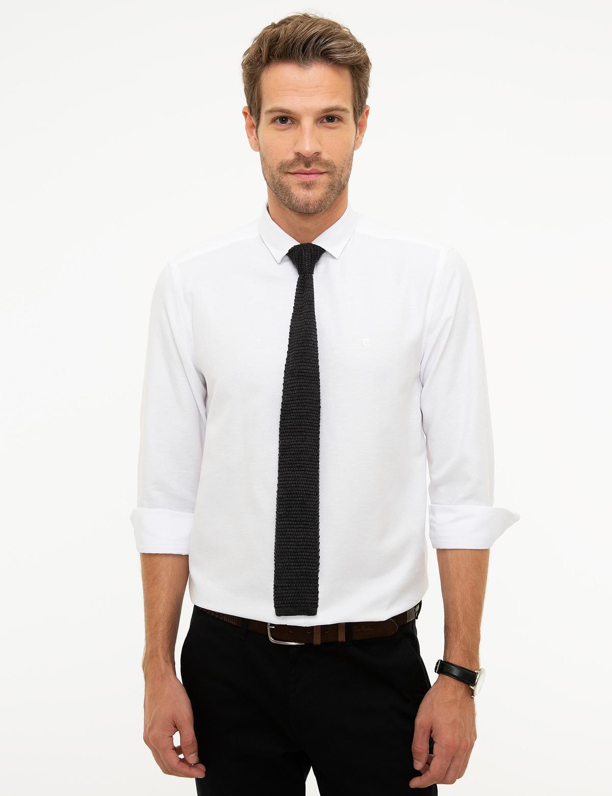 Beyaz Slim Fit Uzun Kollu Gömlek - 50209660007