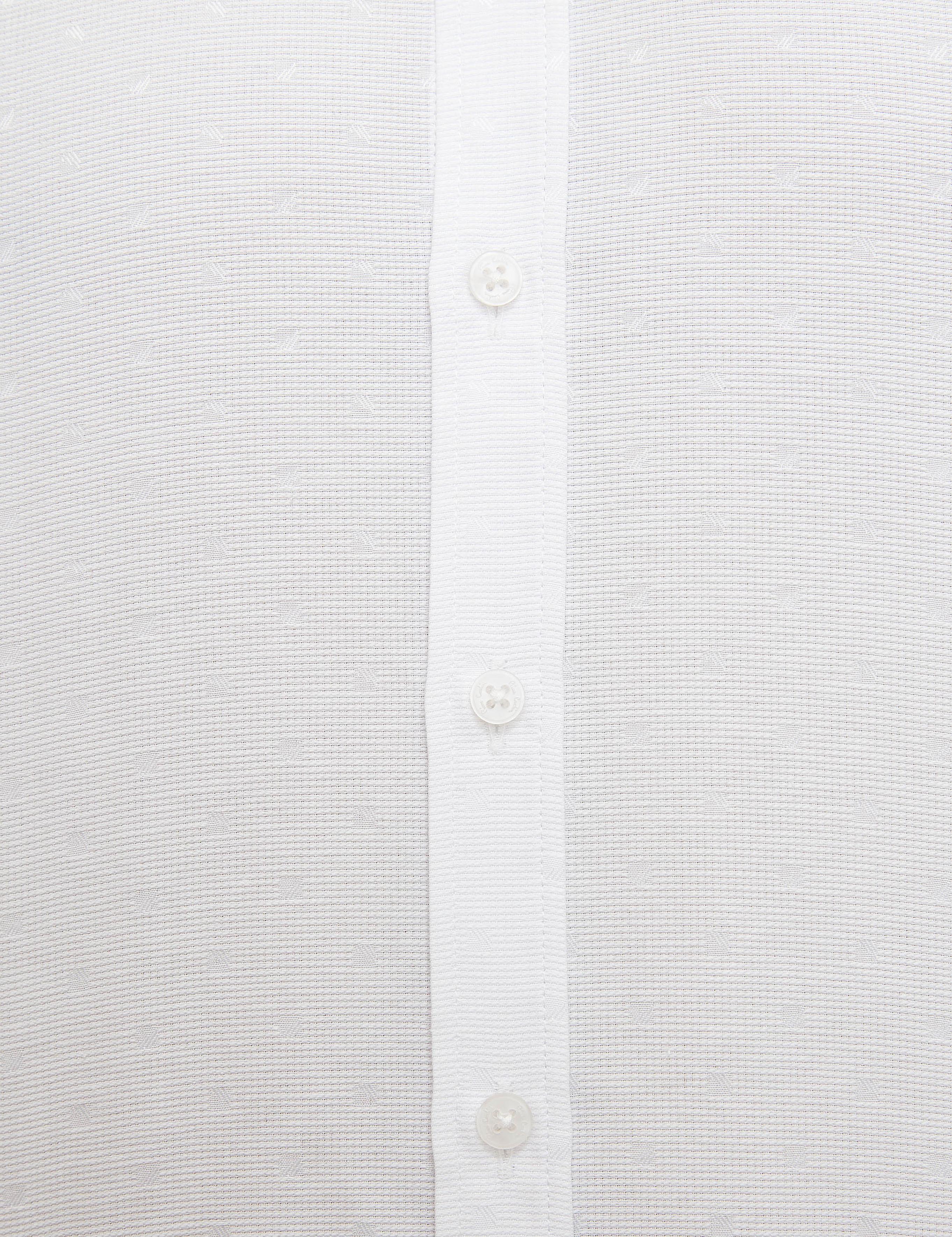 Beyaz Slim Fit Uzun Kollu Gömlek